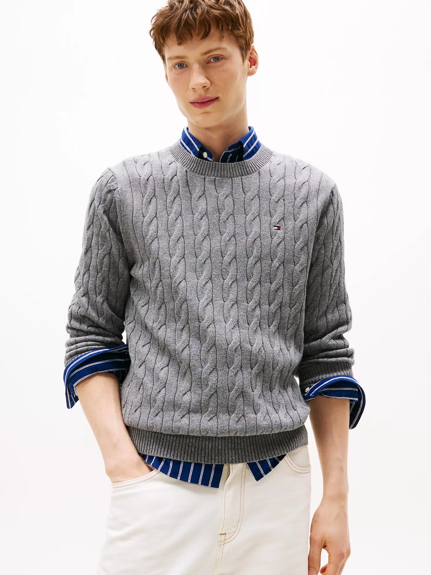 Tommy Hilfiger - Cable Knit Crewneck Sweater