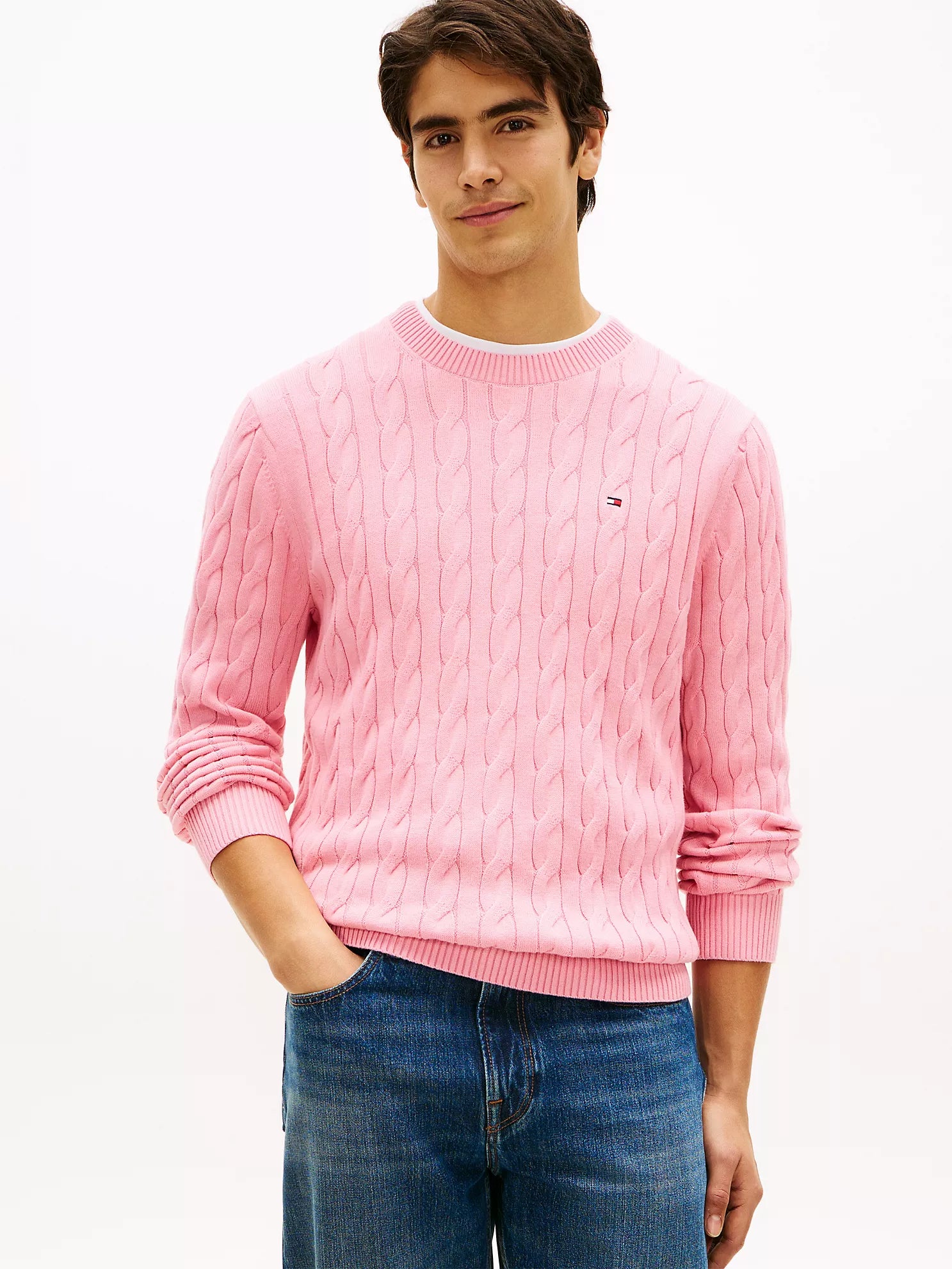 Tommy Hilfiger - Cable Knit Crewneck Sweater