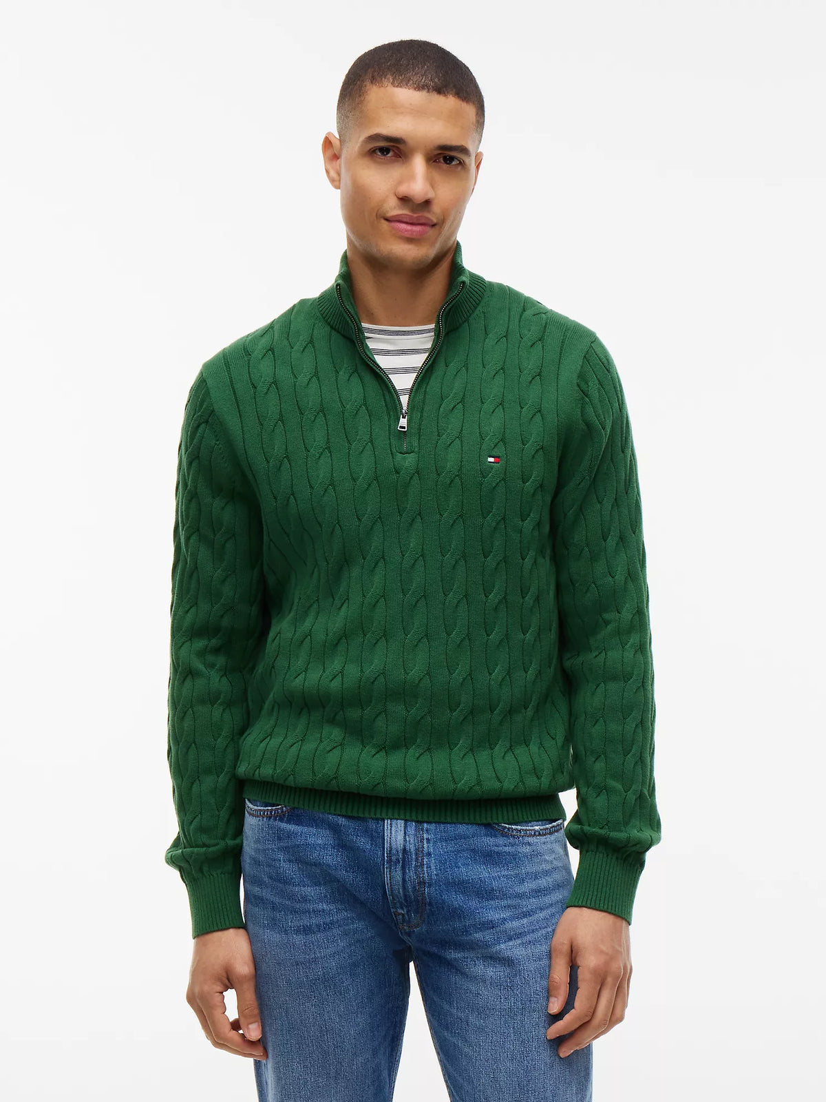 Tommy Hilfiger - Cable Knit Quarter-Zip Sweater