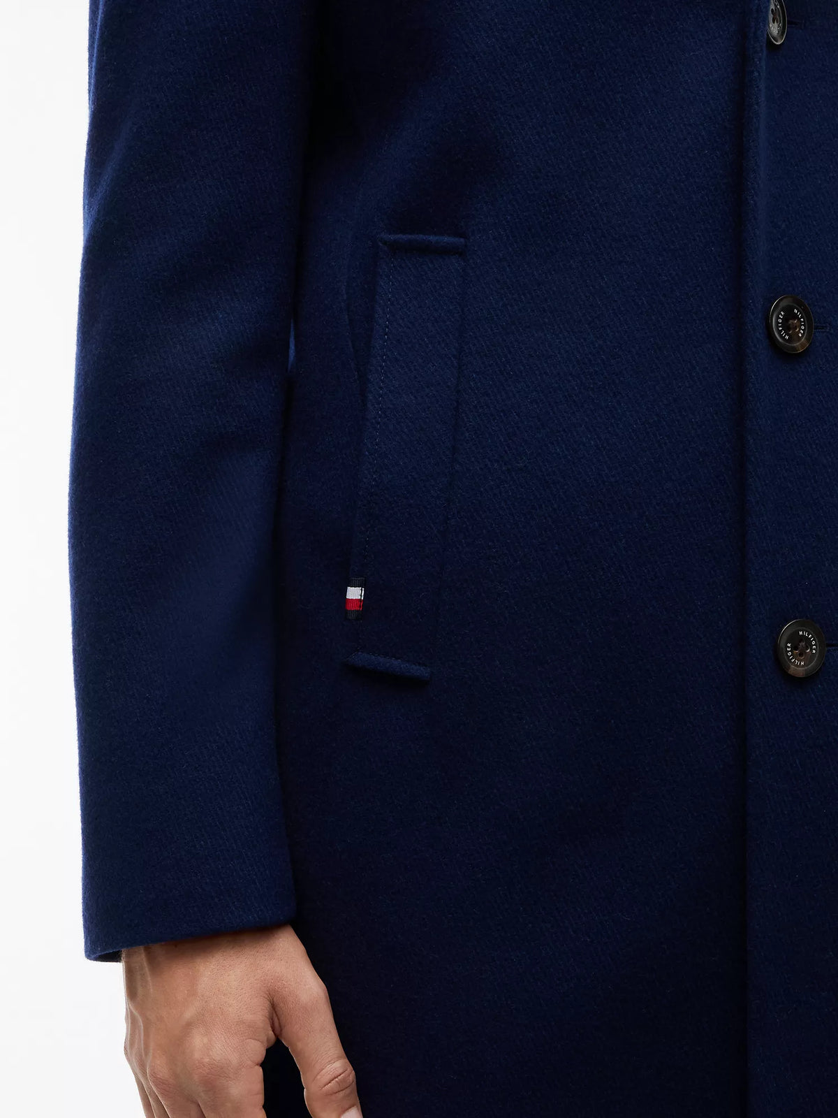 Tommy Hilfiger - Wool-Blend Casual Coat