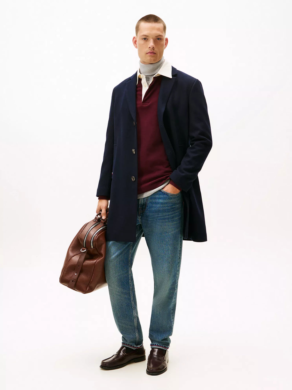 Tommy Hilfiger - Wool-Blend Casual Coat