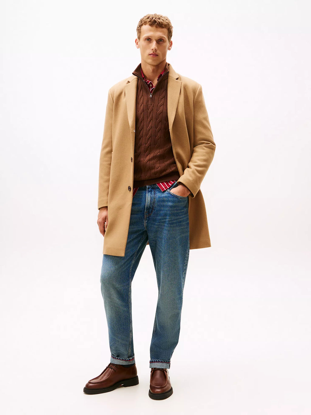 Tommy Hilfiger - Wool-Blend Casual Coat