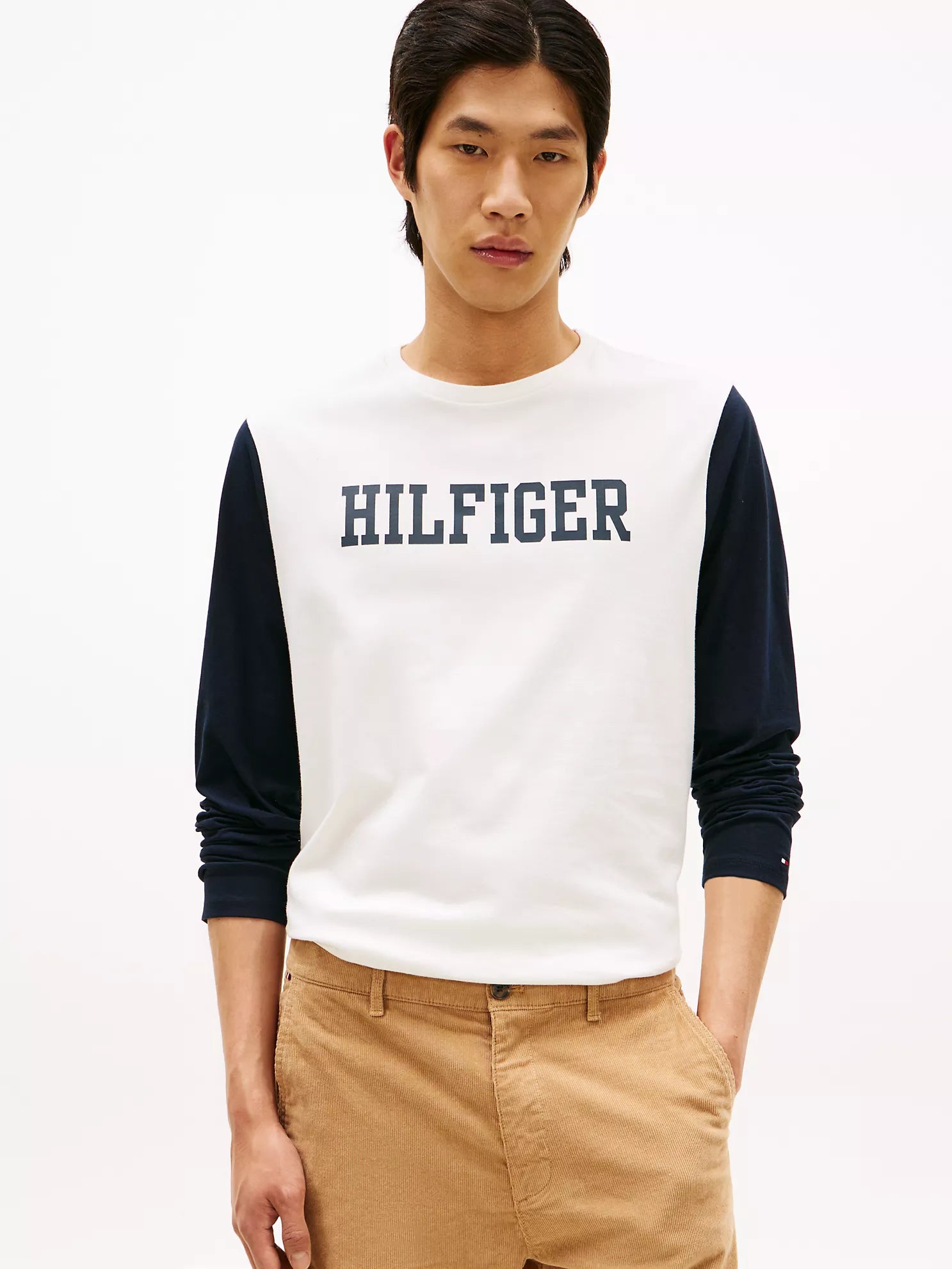 Tommy Hilfiger - Long-Sleeve Colorblock Hilfiger T-Shirt