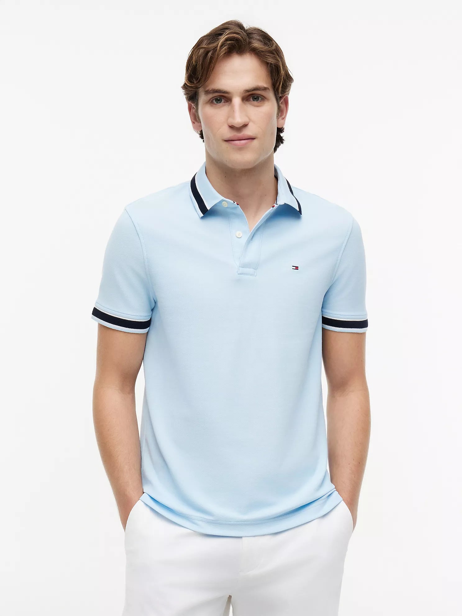 Tommy Hilfiger - Regular Fit Tipped Wicking Polo