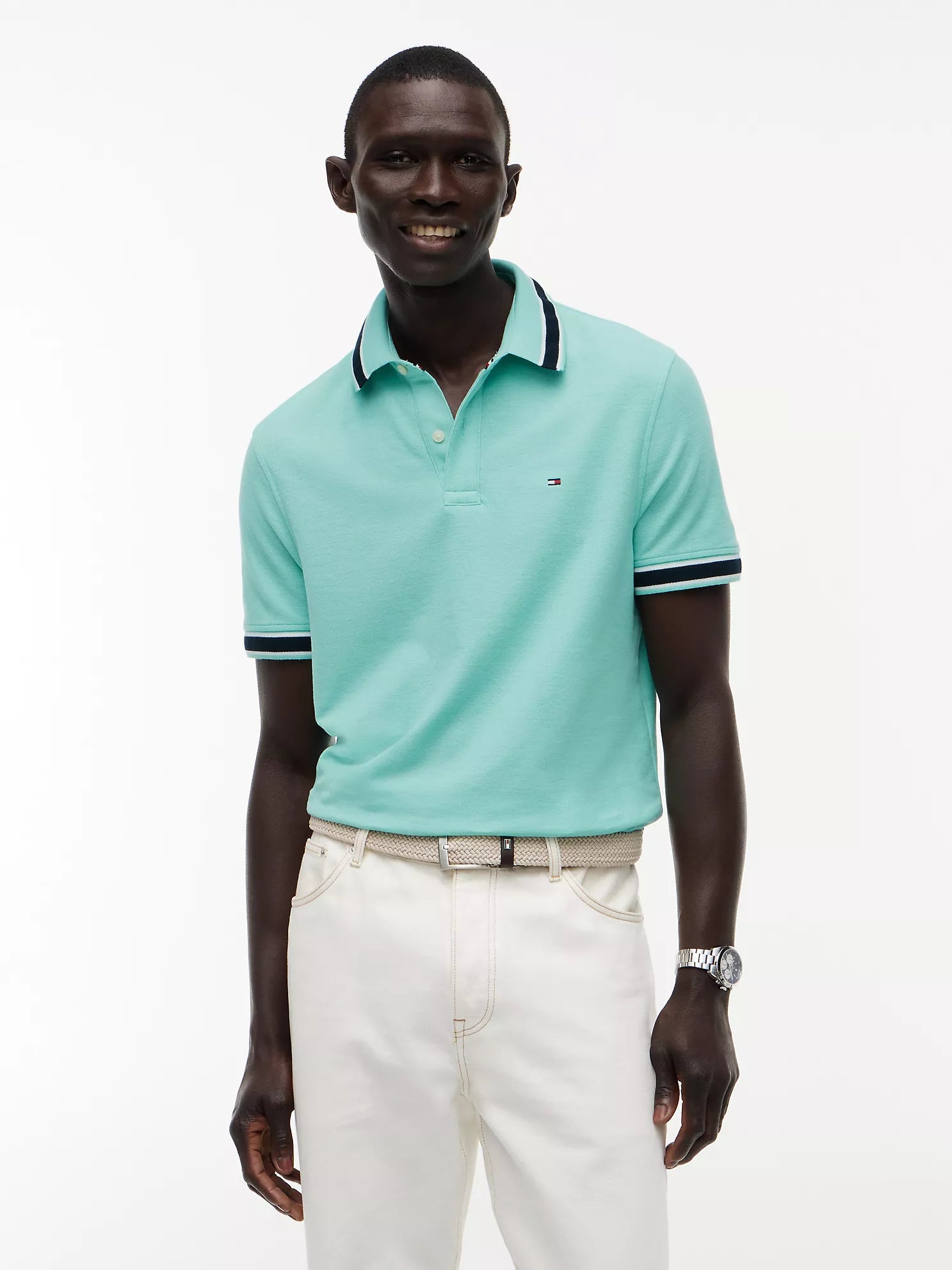Tommy Hilfiger - Regular Fit Tipped Wicking Polo