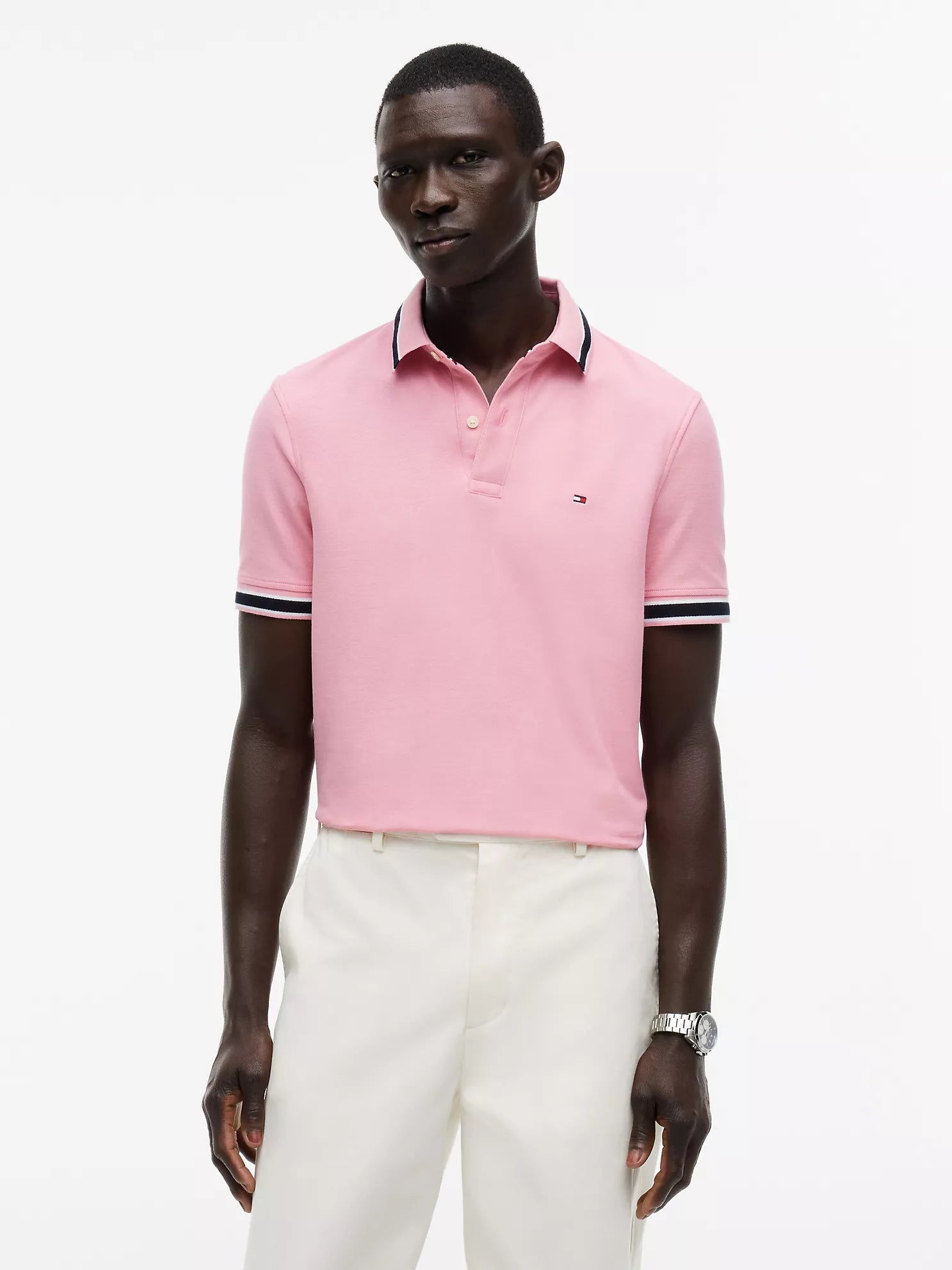 Tommy Hilfiger - Regular Fit Tipped Wicking Polo