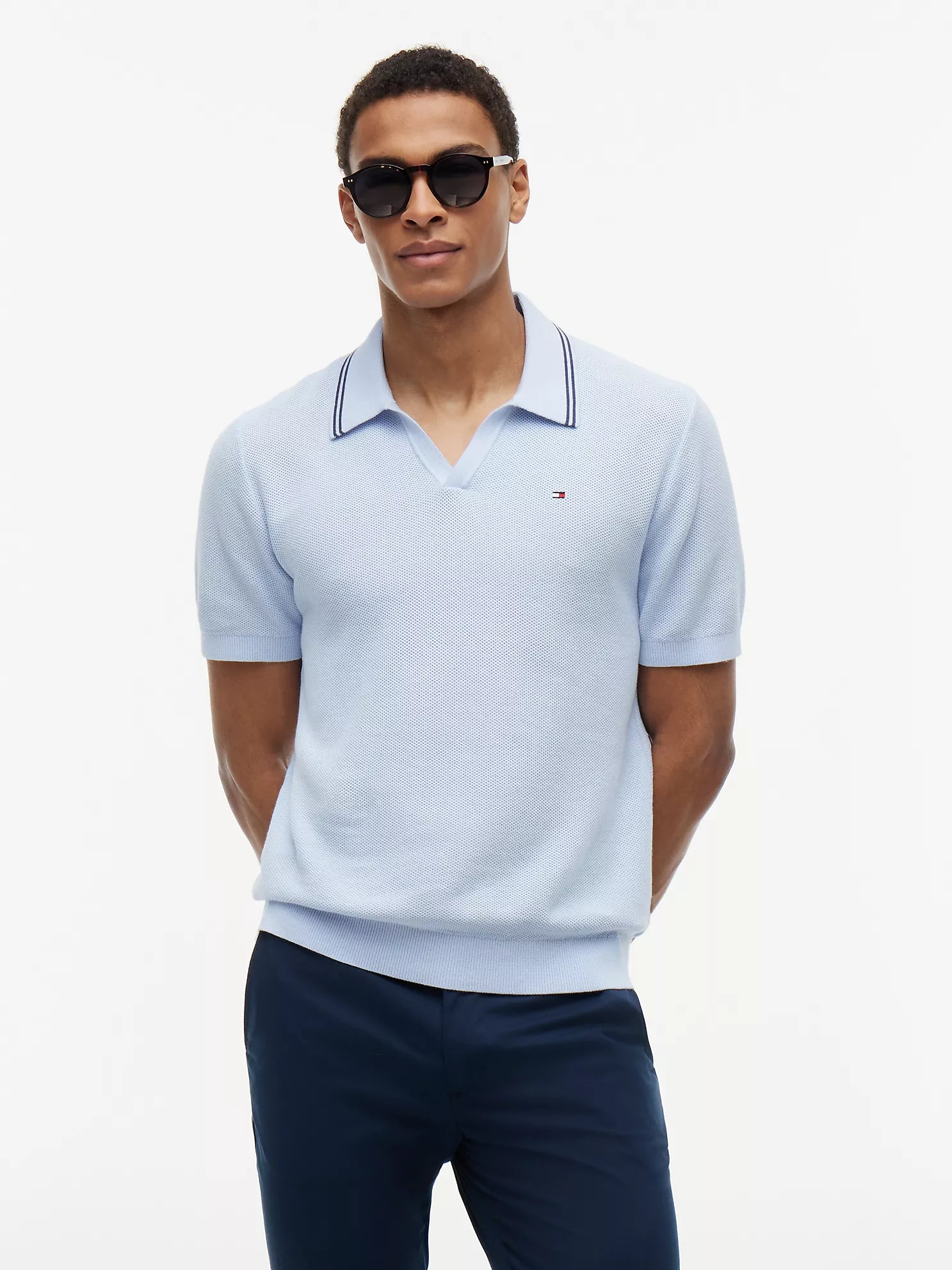 Tommy Hilfiger - Short-Sleeve Tipped Sweater Polo