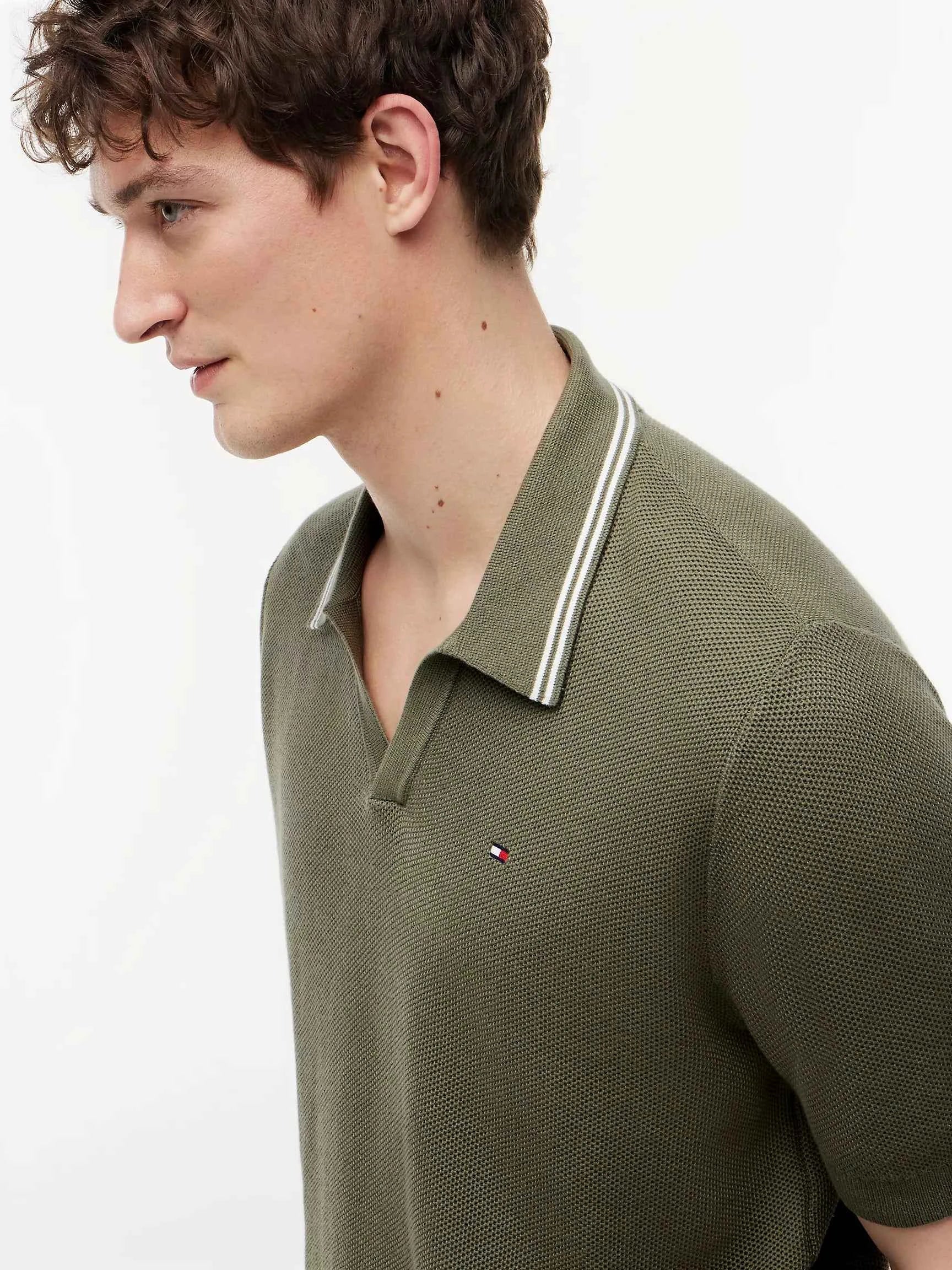 Tommy Hilfiger - Short-Sleeve Tipped Sweater Polo