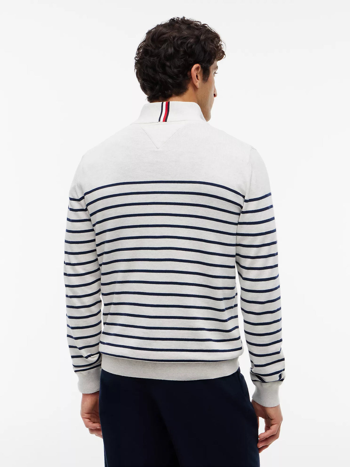 Tommy Hilfiger - Striped Quarter-Zip Sweater