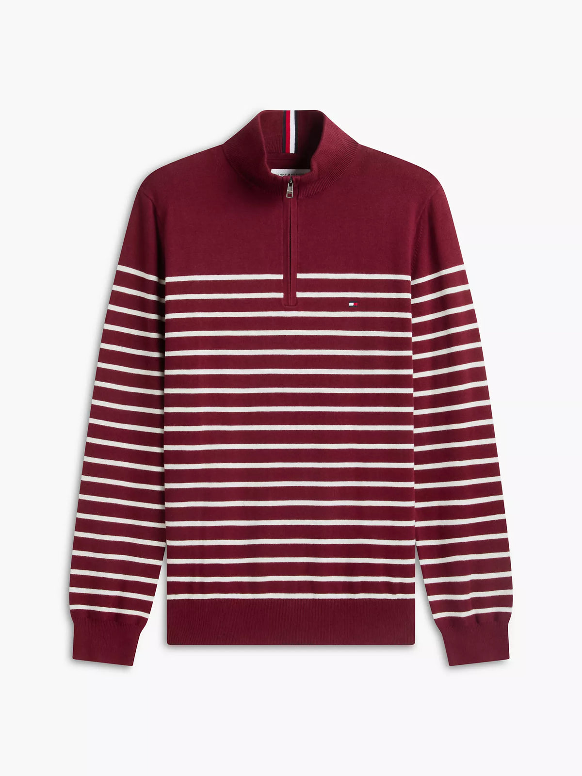 Tommy Hilfiger - Striped Quarter-Zip Sweater