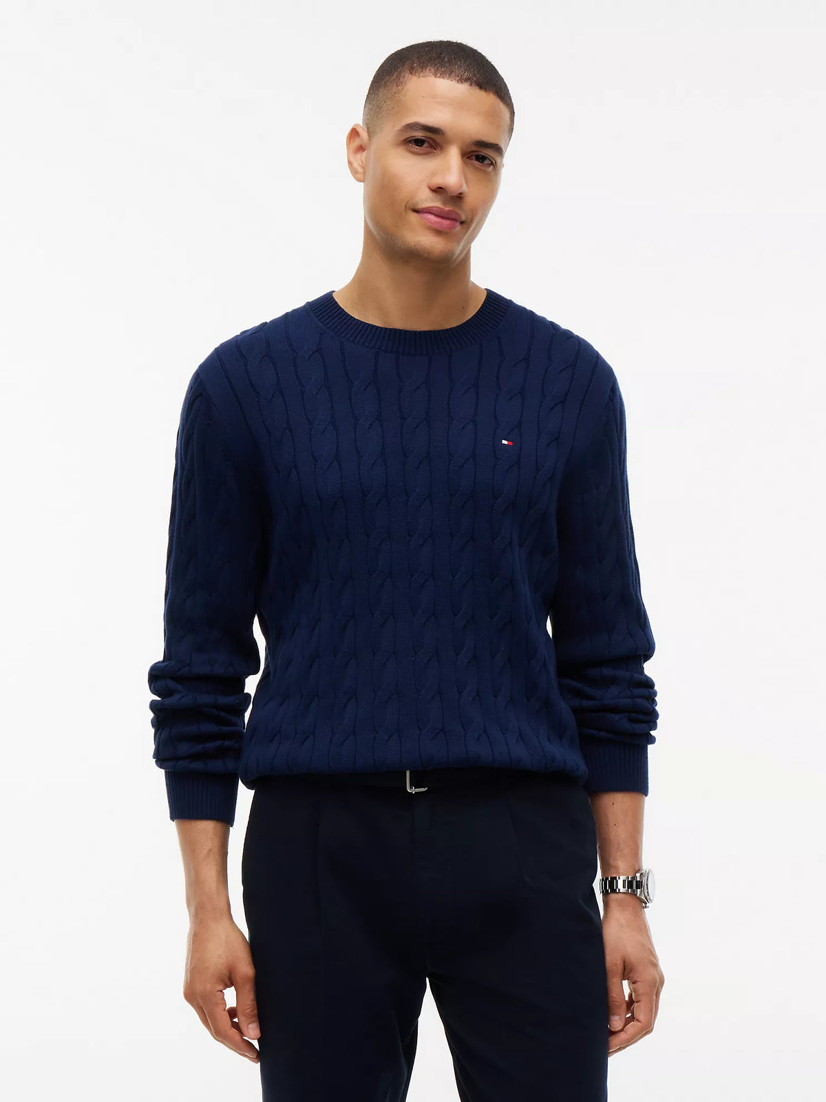 Tommy Hilfiger - Cable Knit Crewneck Sweater