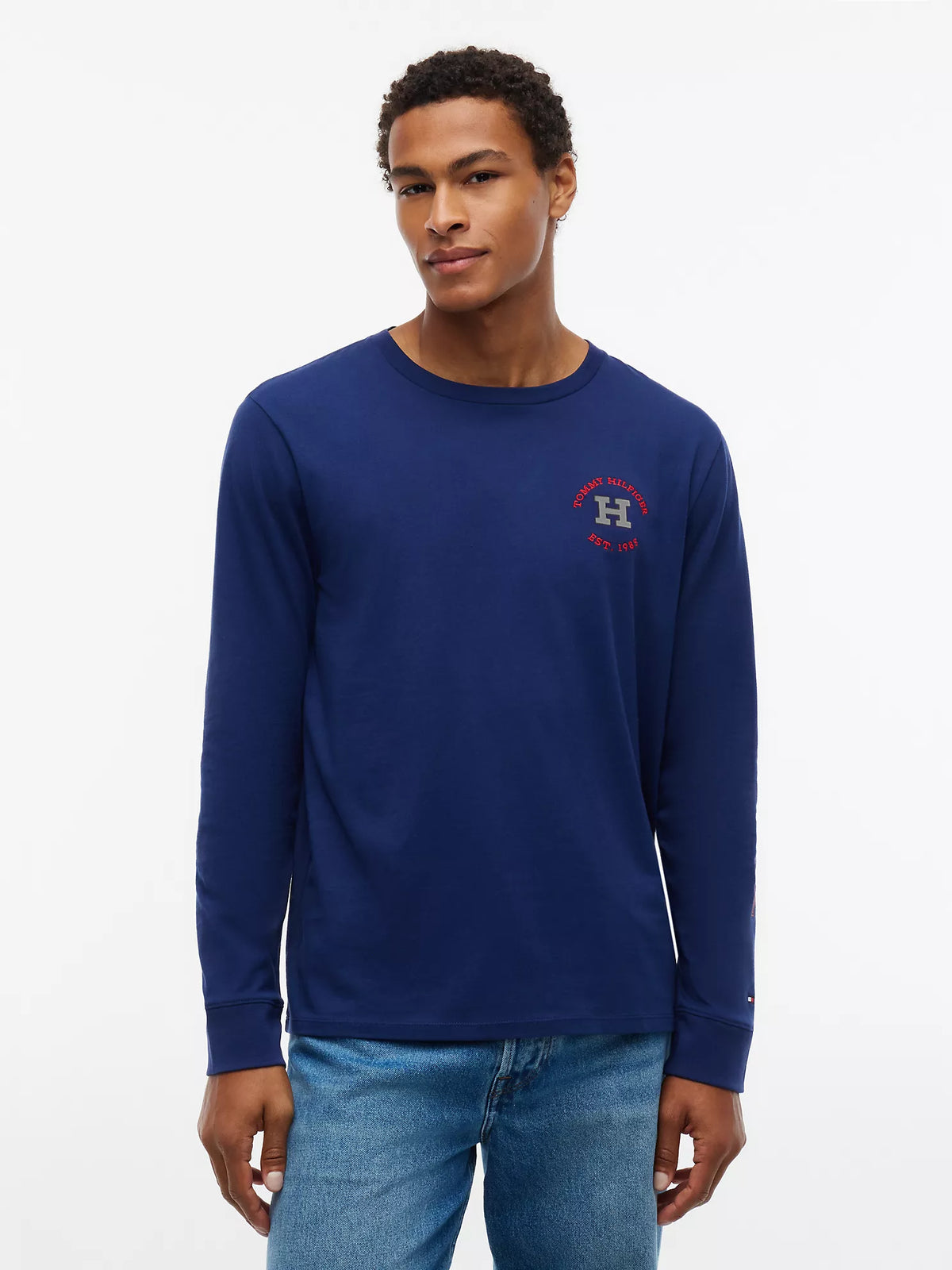 Tommy Hilfiger - Long-Sleeve Hilfiger Logo T-Shirt