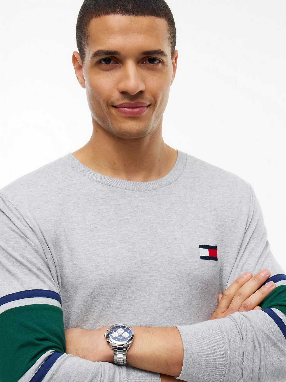 Tommy Hilfiger - Long-Sleeve Varsity Block Stripe T-Shirt