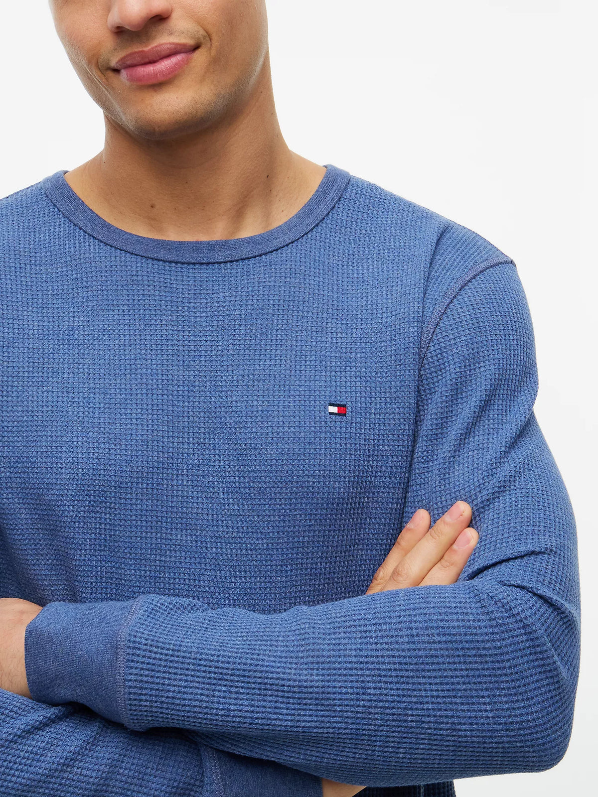 Tommy Hilfiger - Long-Sleeve Waffle-Knit T-Shirt
