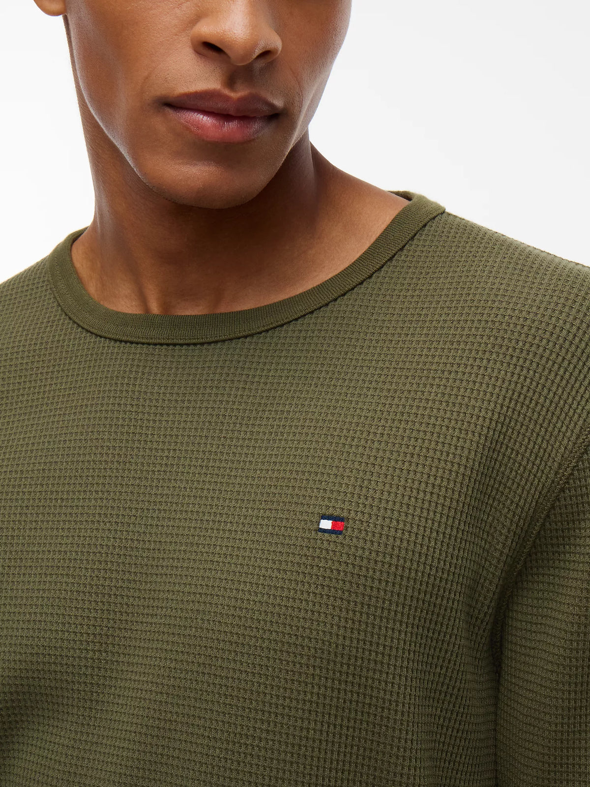 Tommy Hilfiger - Long-Sleeve Waffle-Knit T-Shirt