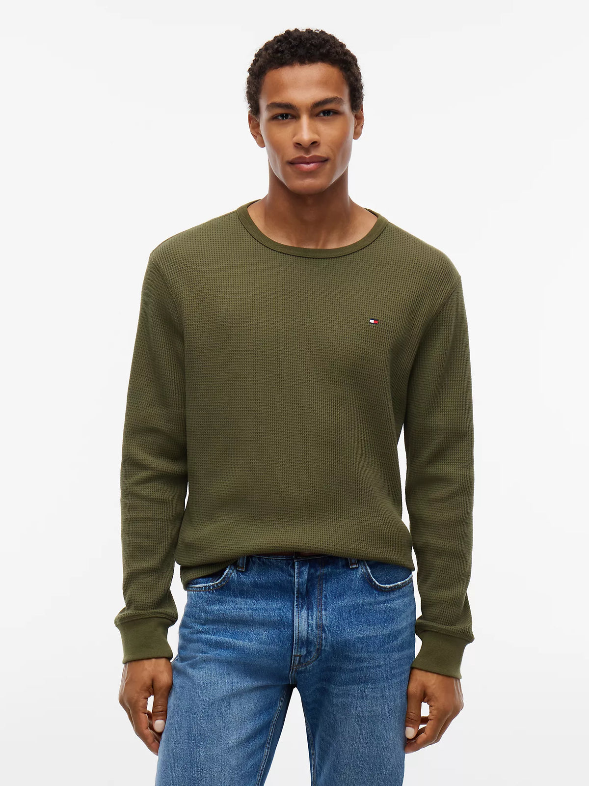 Tommy Hilfiger - Long-Sleeve Waffle-Knit T-Shirt