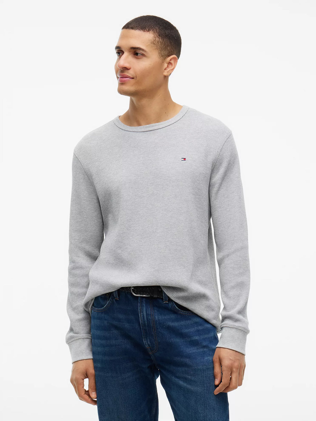 Tommy Hilfiger - Long-Sleeve Waffle-Knit T-Shirt