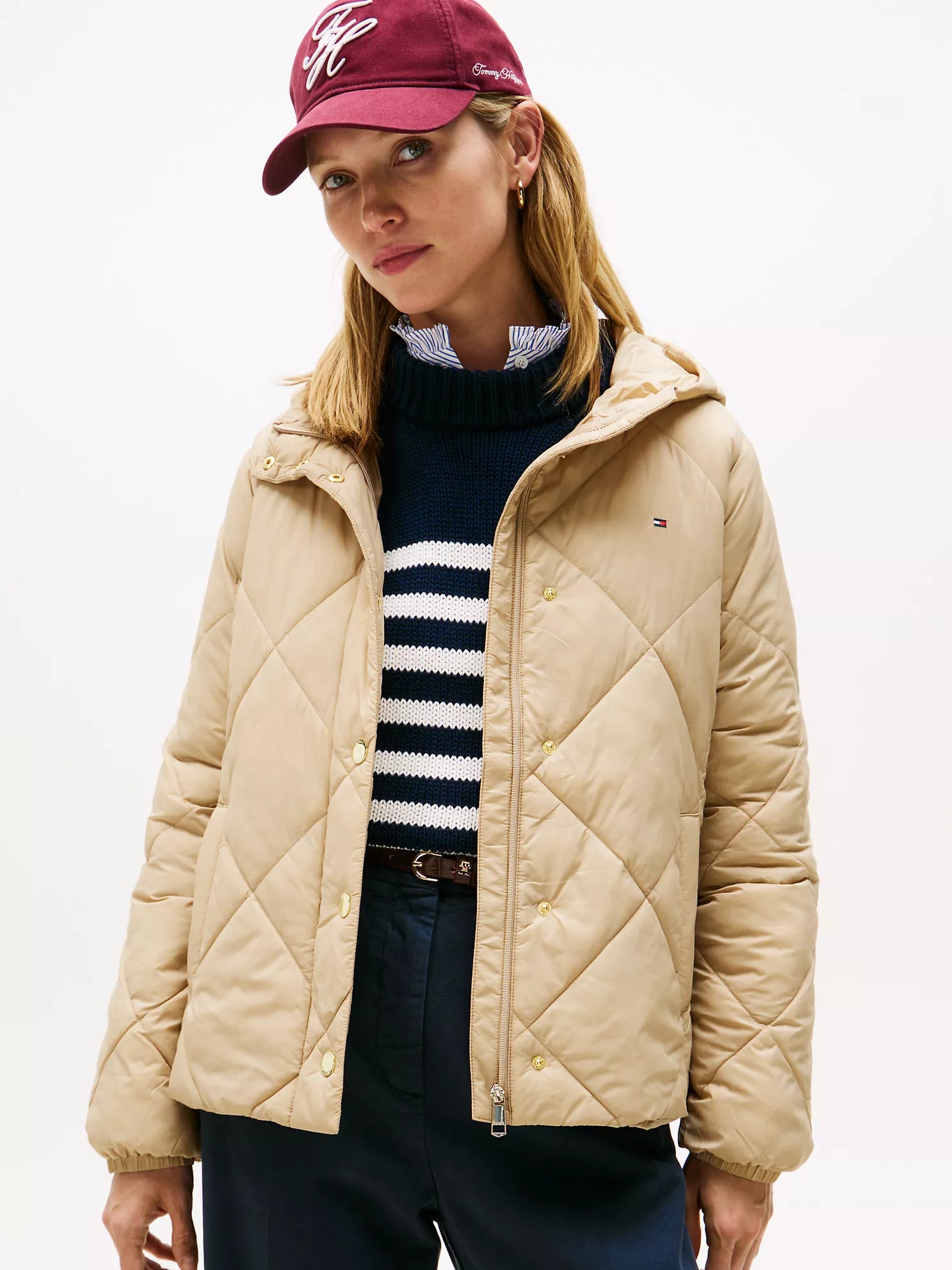 Tommy Hilfiger - Lightweight Hooded Padded Quilted Jacket