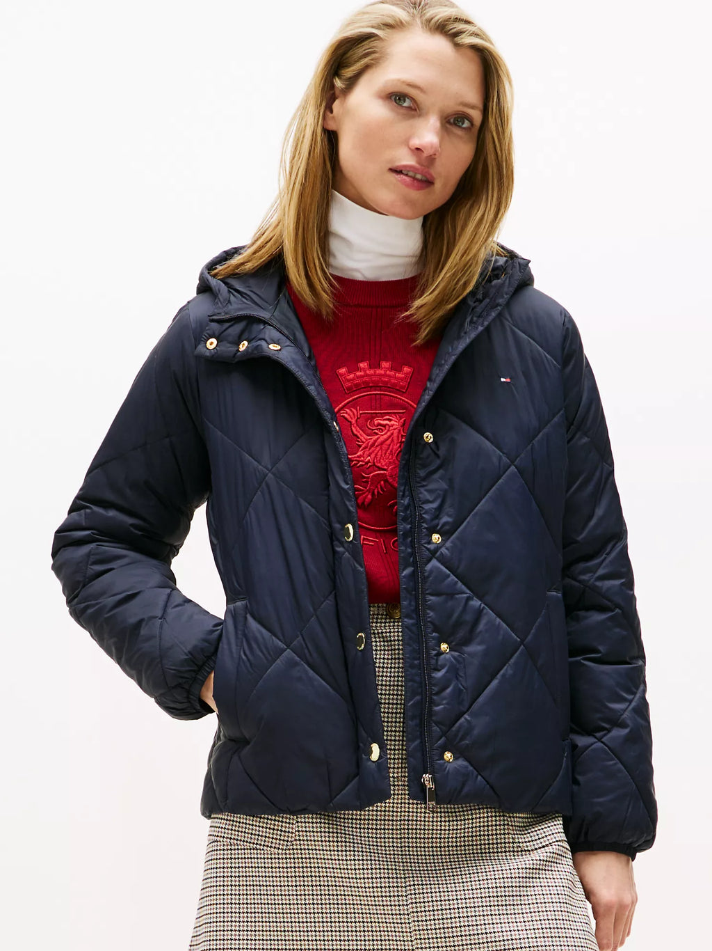 Tommy Hilfiger - Lightweight Hooded Padded Quilted Jacket