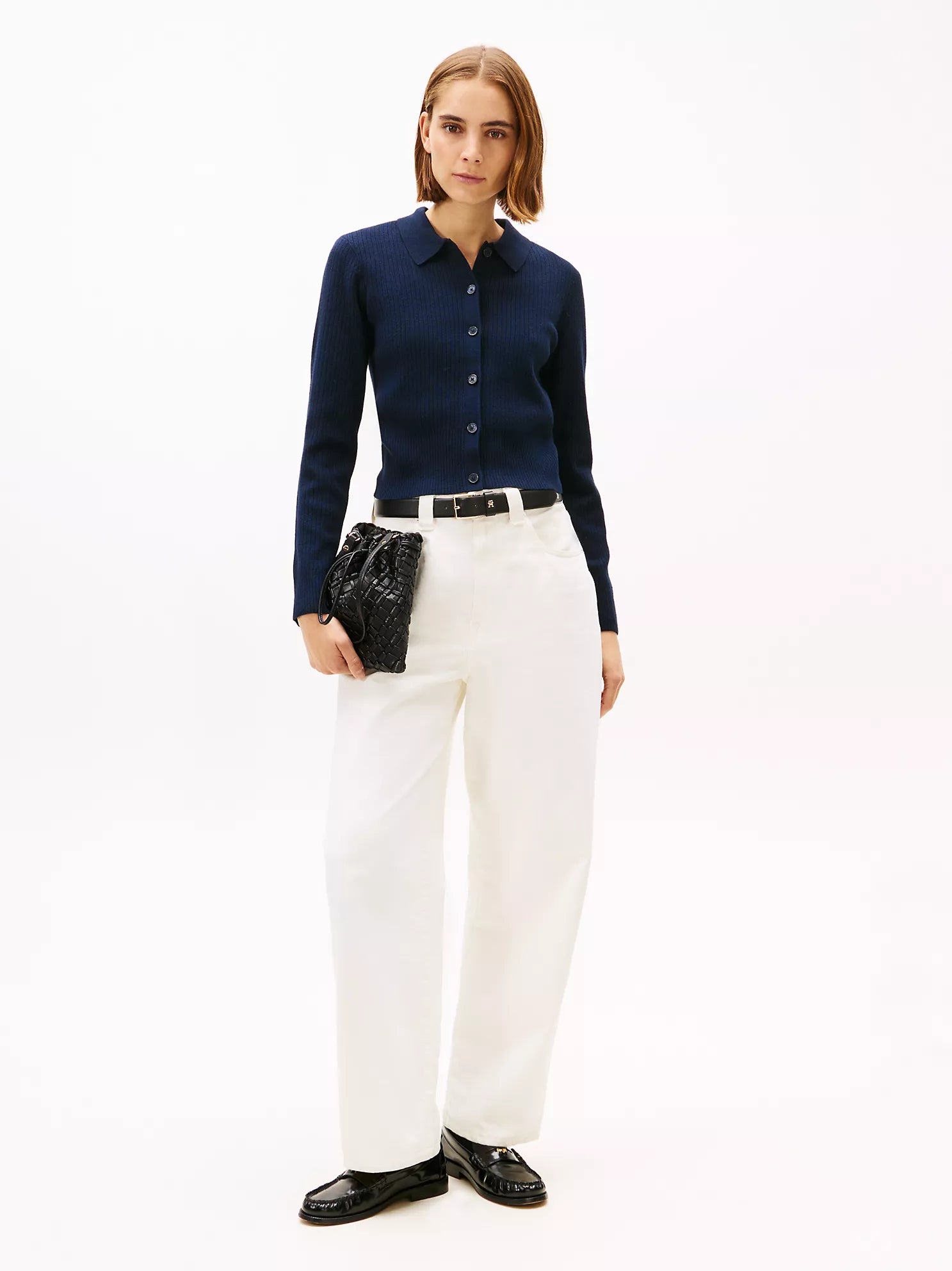 Tommy Hilfiger - Rib-Knit Polo Cardigan