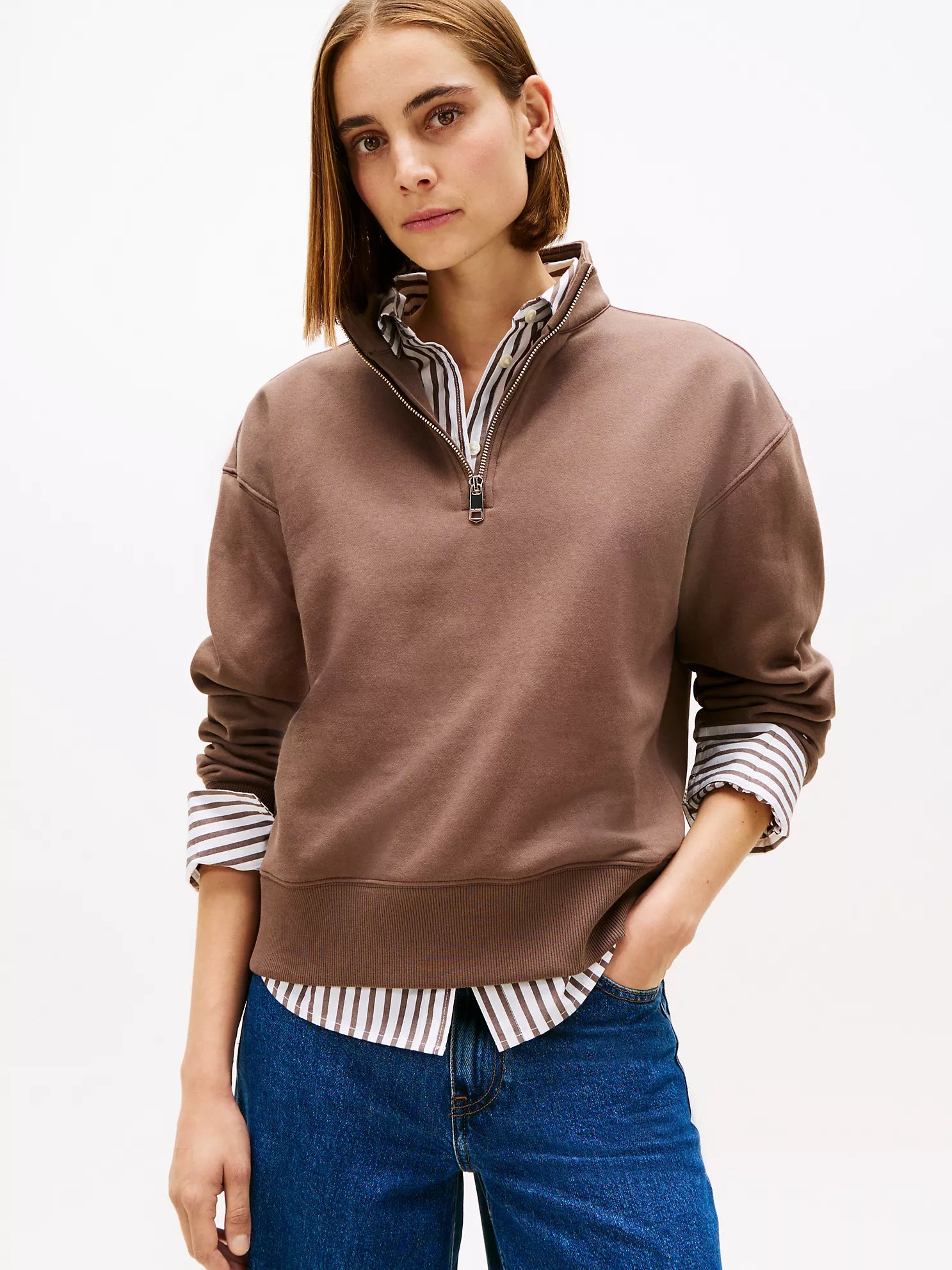 Tommy Hilfiger - Fleece Quarter-Zip Sweatshirt