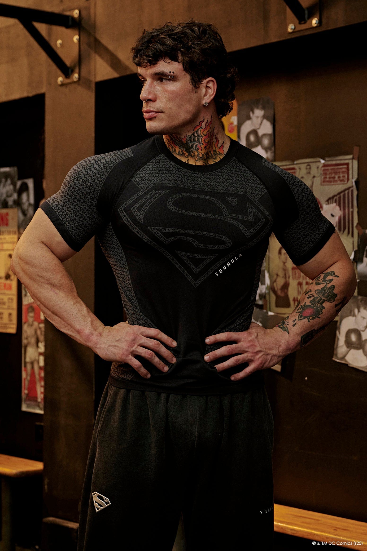 YOUNGLA - 4117 - Superman Compression Tees