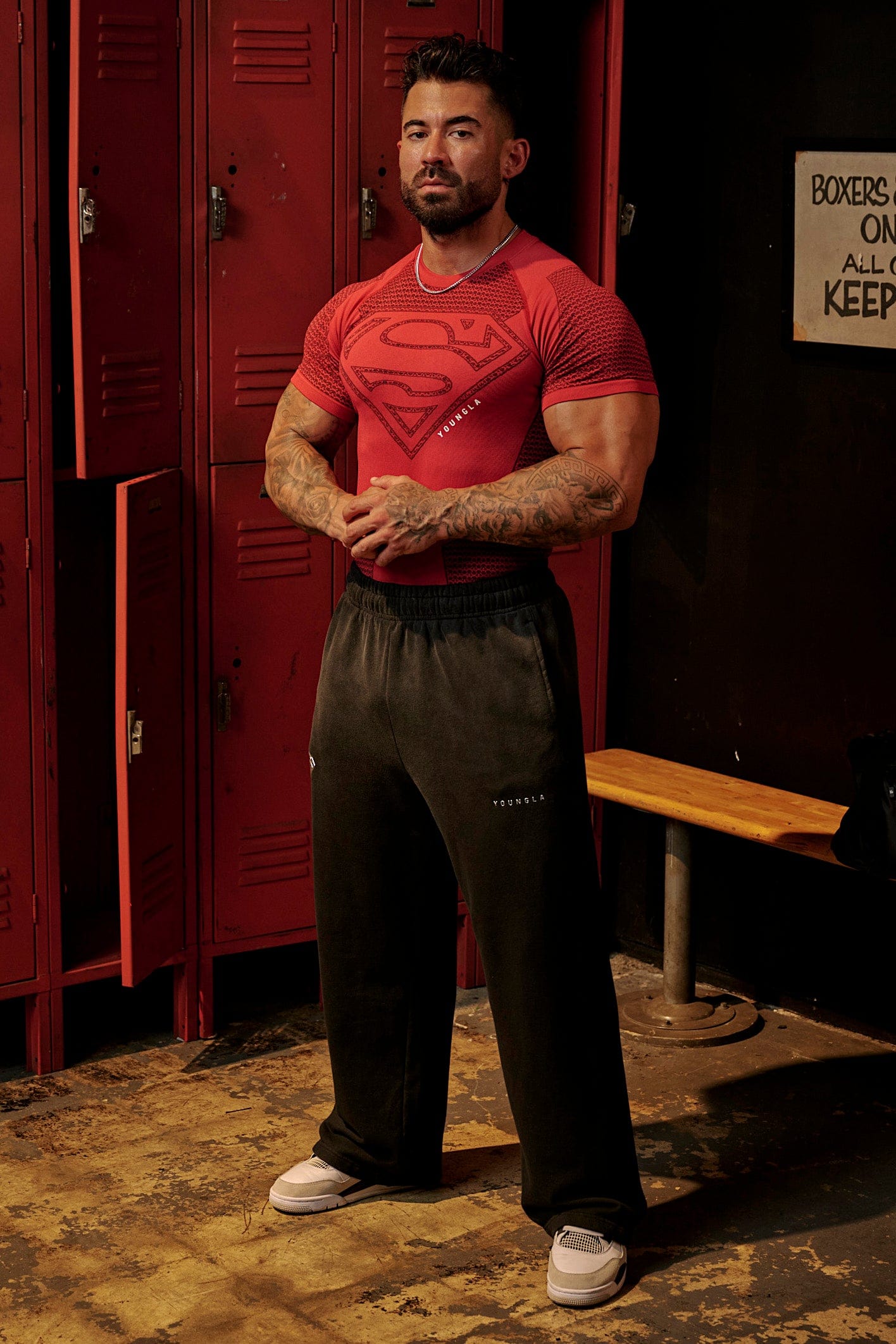 YOUNGLA - 4117 - Superman Compression Tees