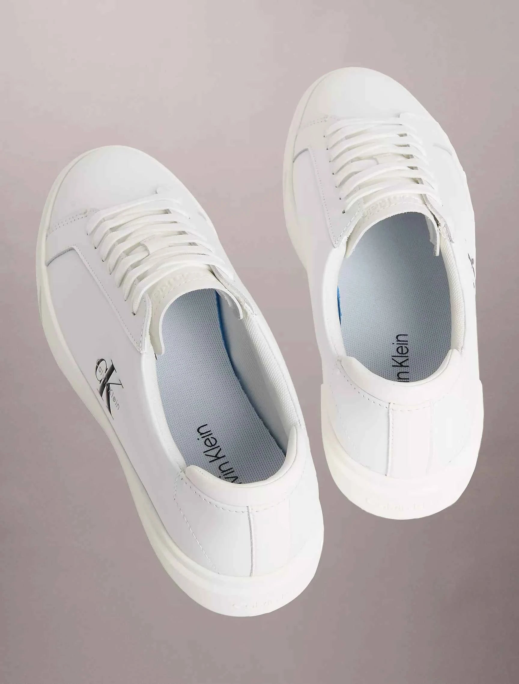 Calvin Klein - Men's Leather Monologo Sneakers