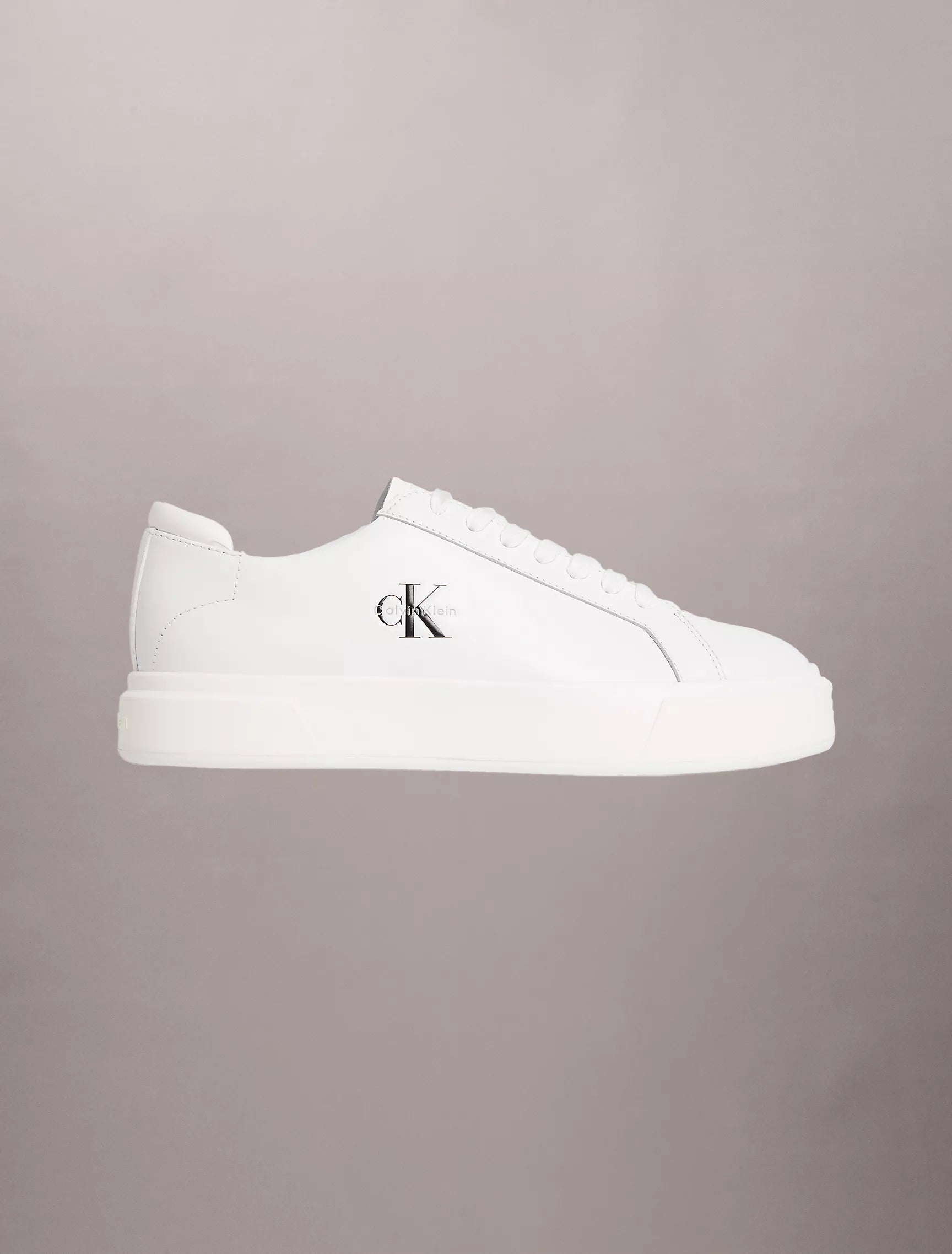 Calvin Klein - Men's Leather Monologo Sneakers