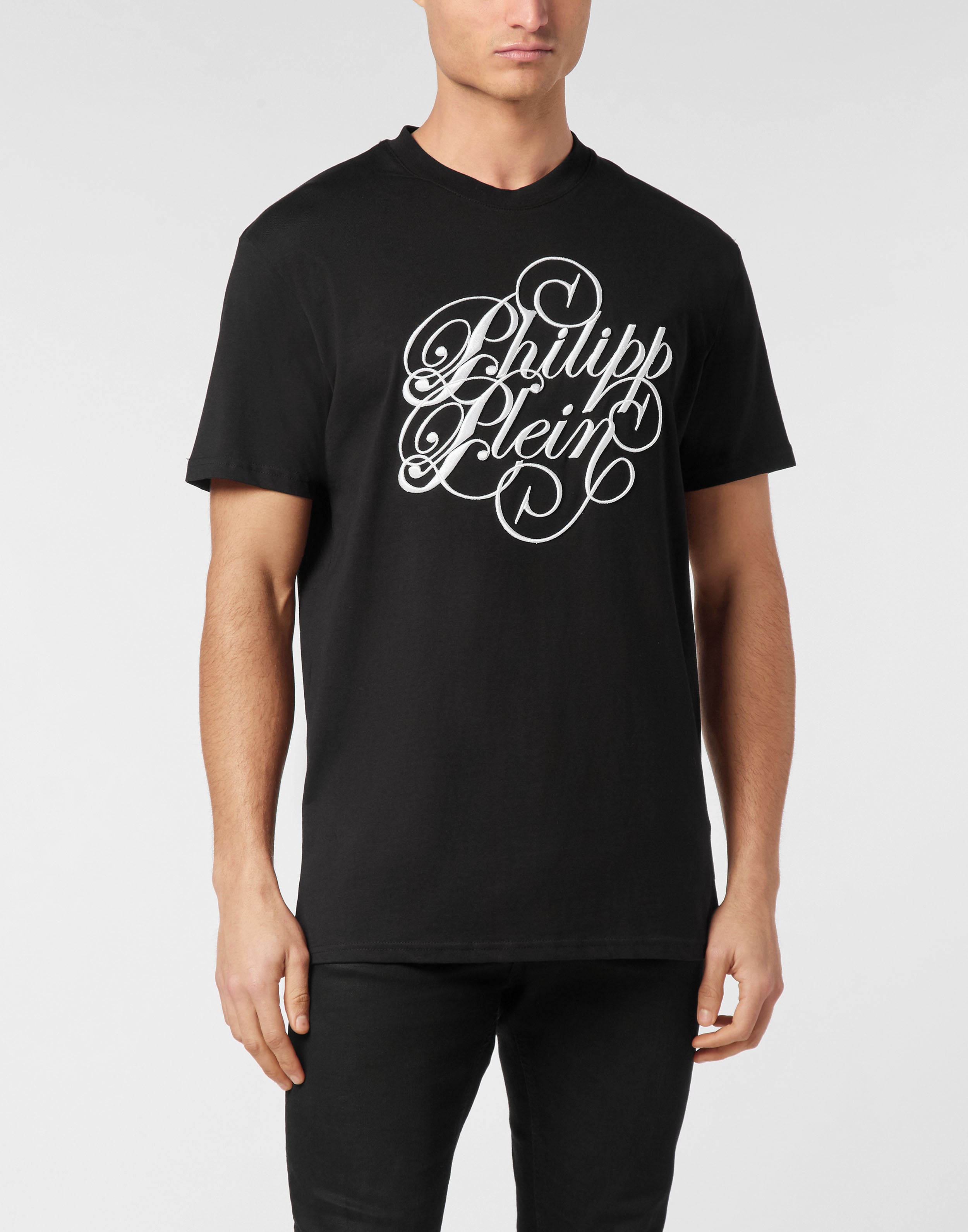 PHILIPP PLEIN - T-shirt Round Neck SS Plein Coursive