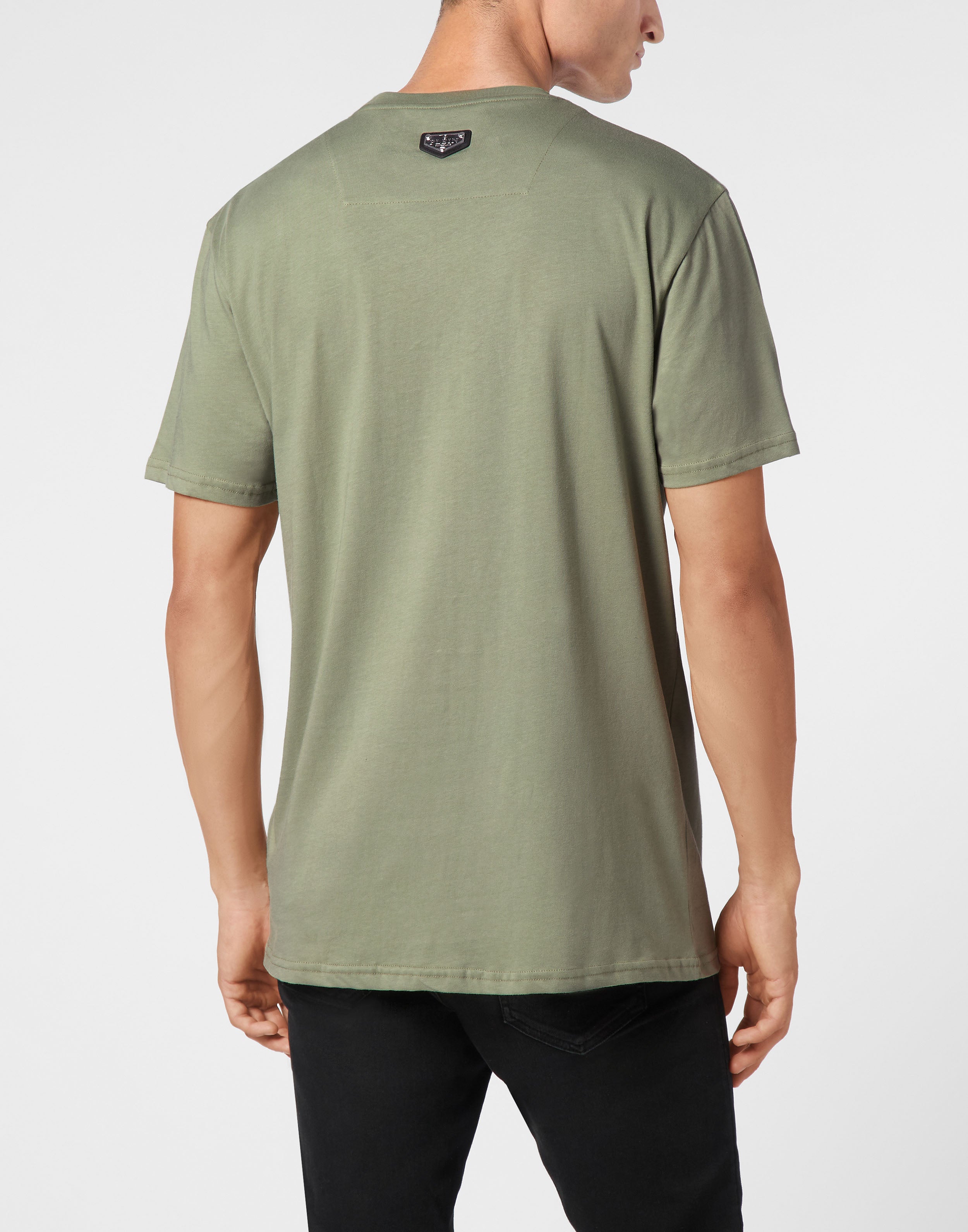 PHILIPP PLEIN - T-shirt Round Neck SS Stones Skull