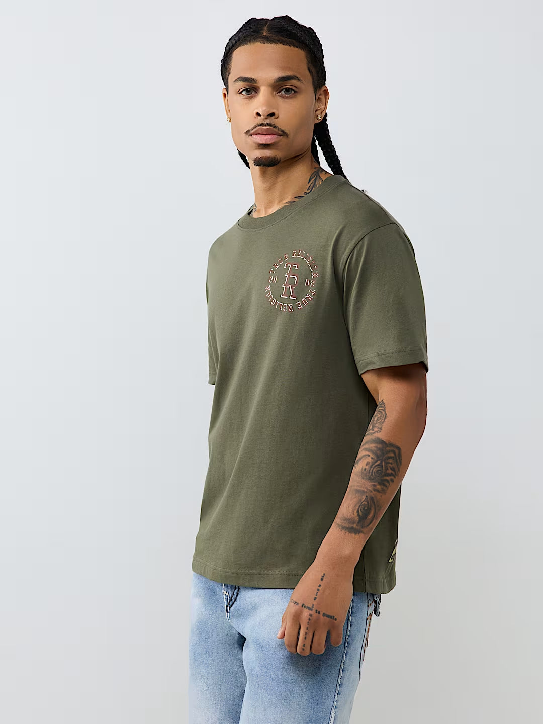 True Religion - Stacked Logo Tee