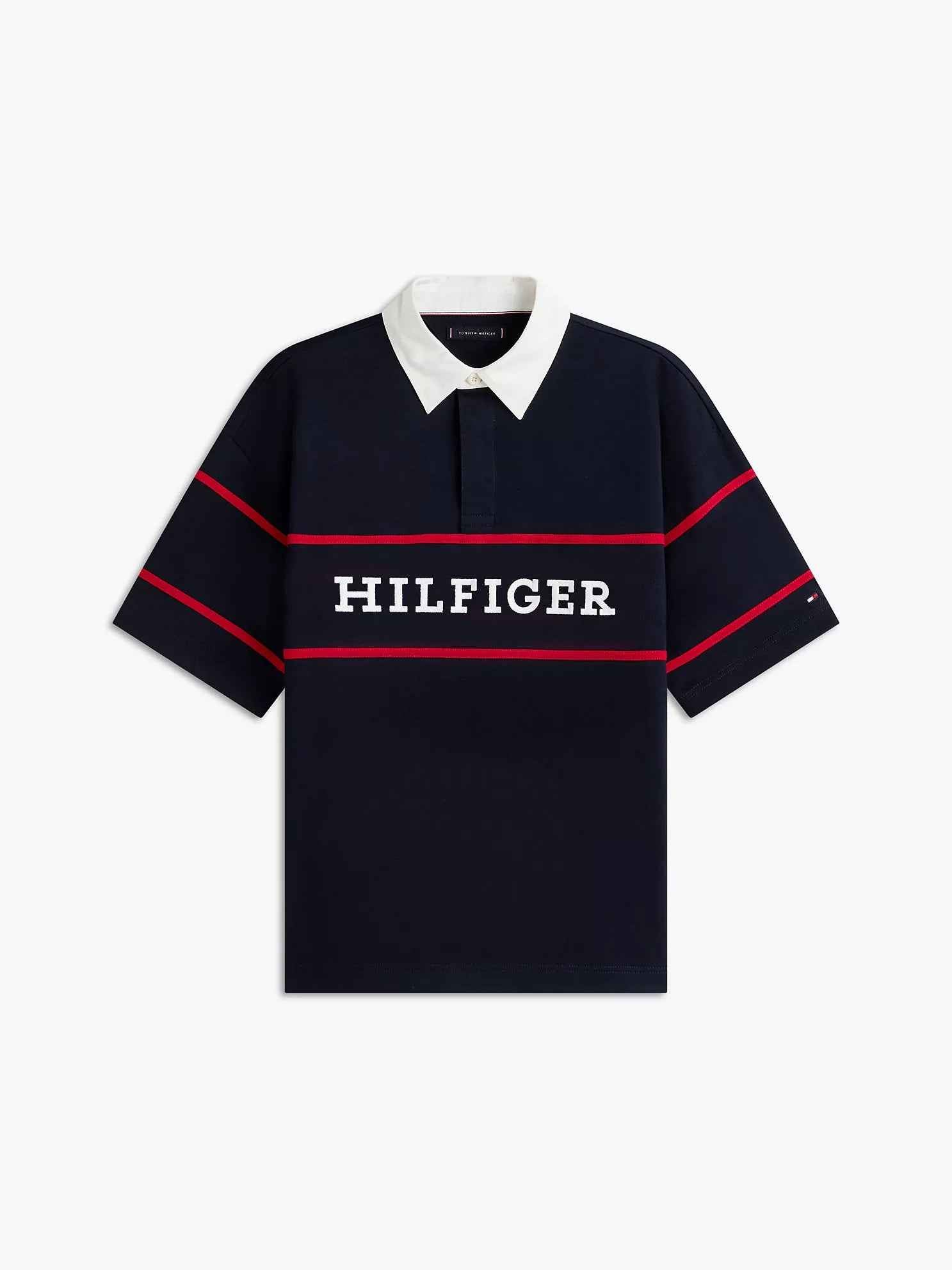 Tommy Hilfiger - Relaxed Fit Hilfiger Logo Rugby Polo