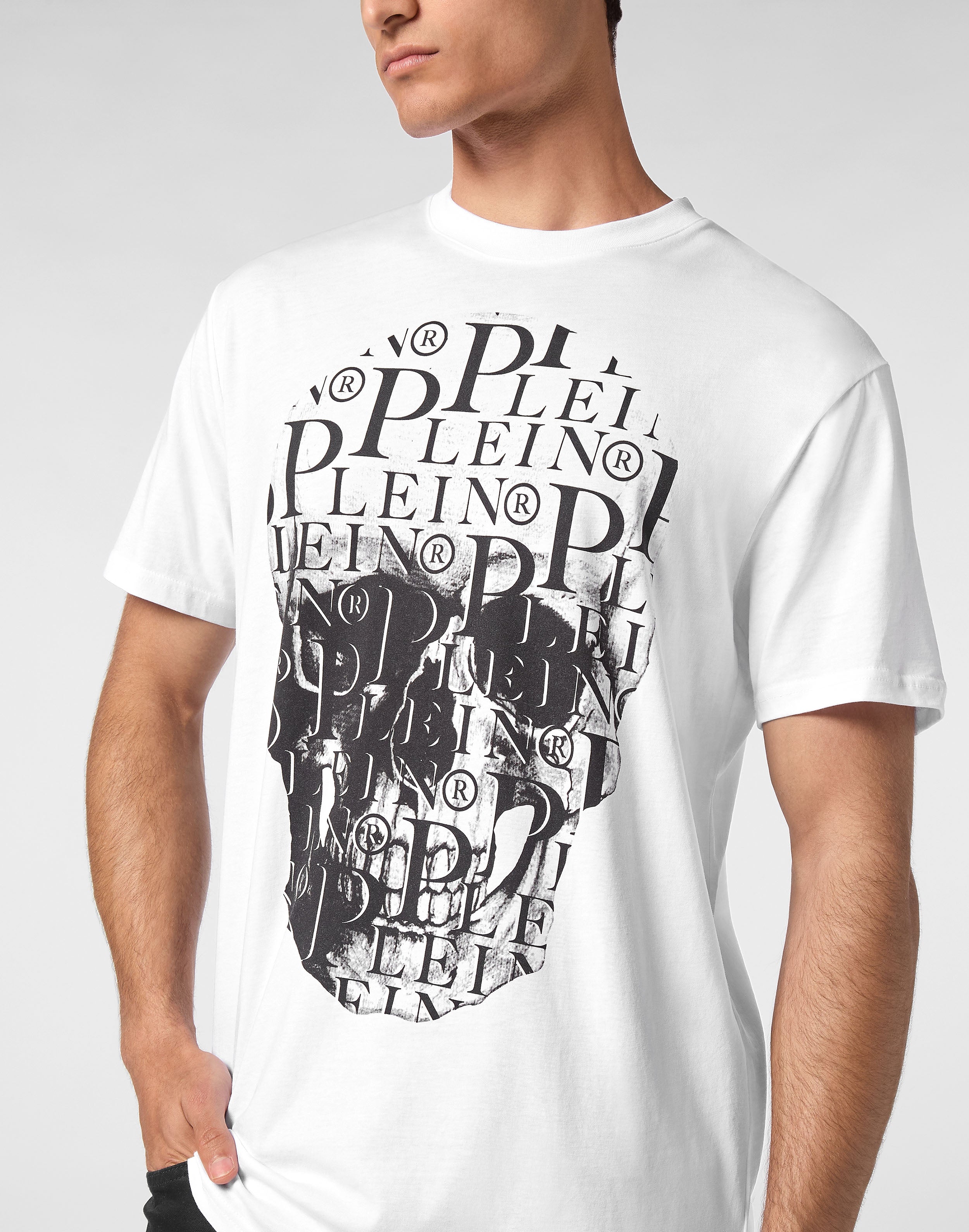PHILIPP PLEIN -  T-shirt Round Neck SS Print Skull