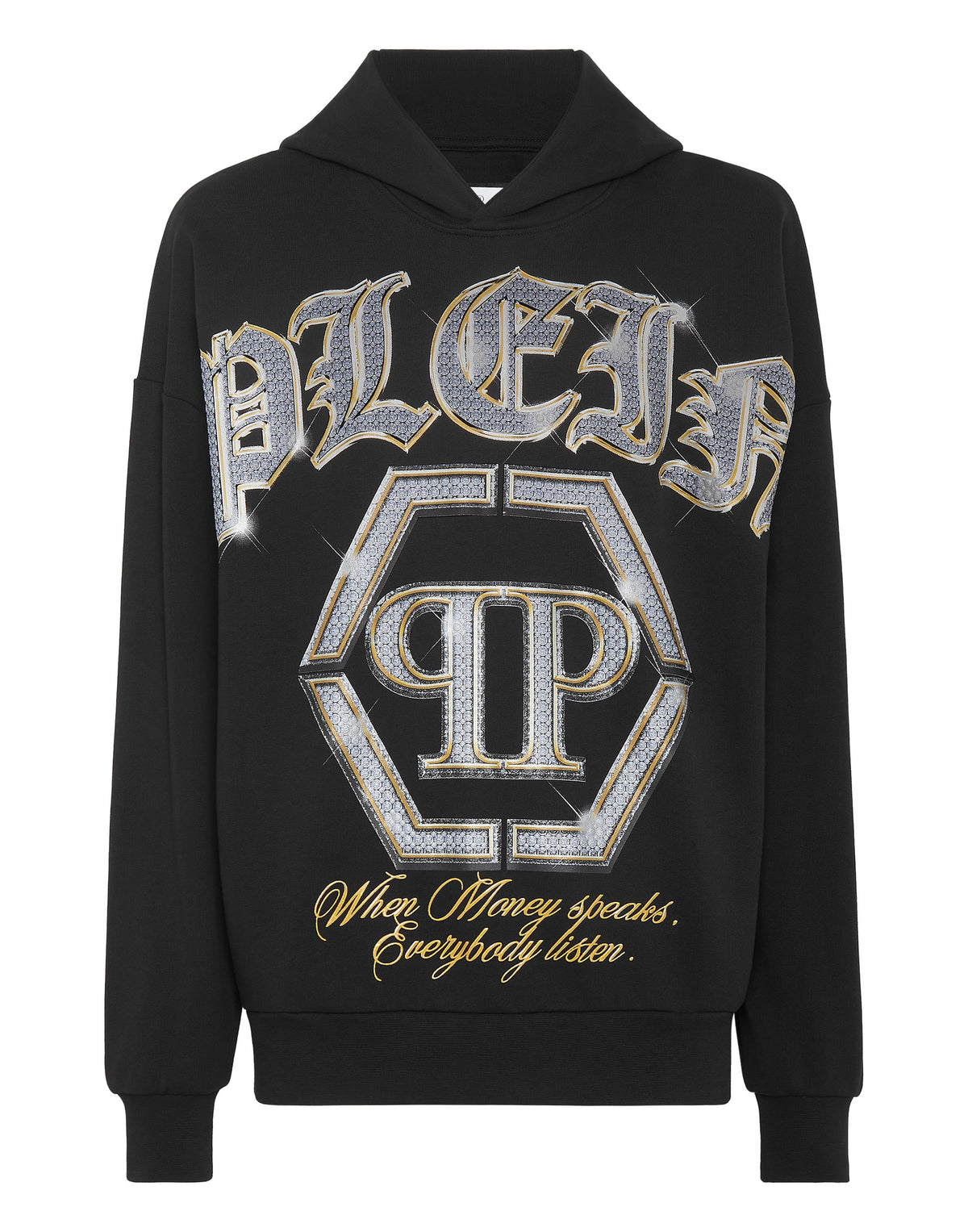 PHILIPP PLEIN - Hoodie Sweatshirt with Crystals