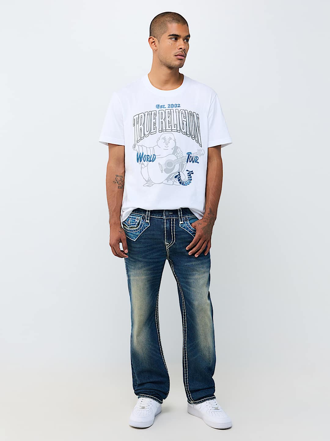 True Religion - Ricky Super T Jimmy Straight Jean 34"