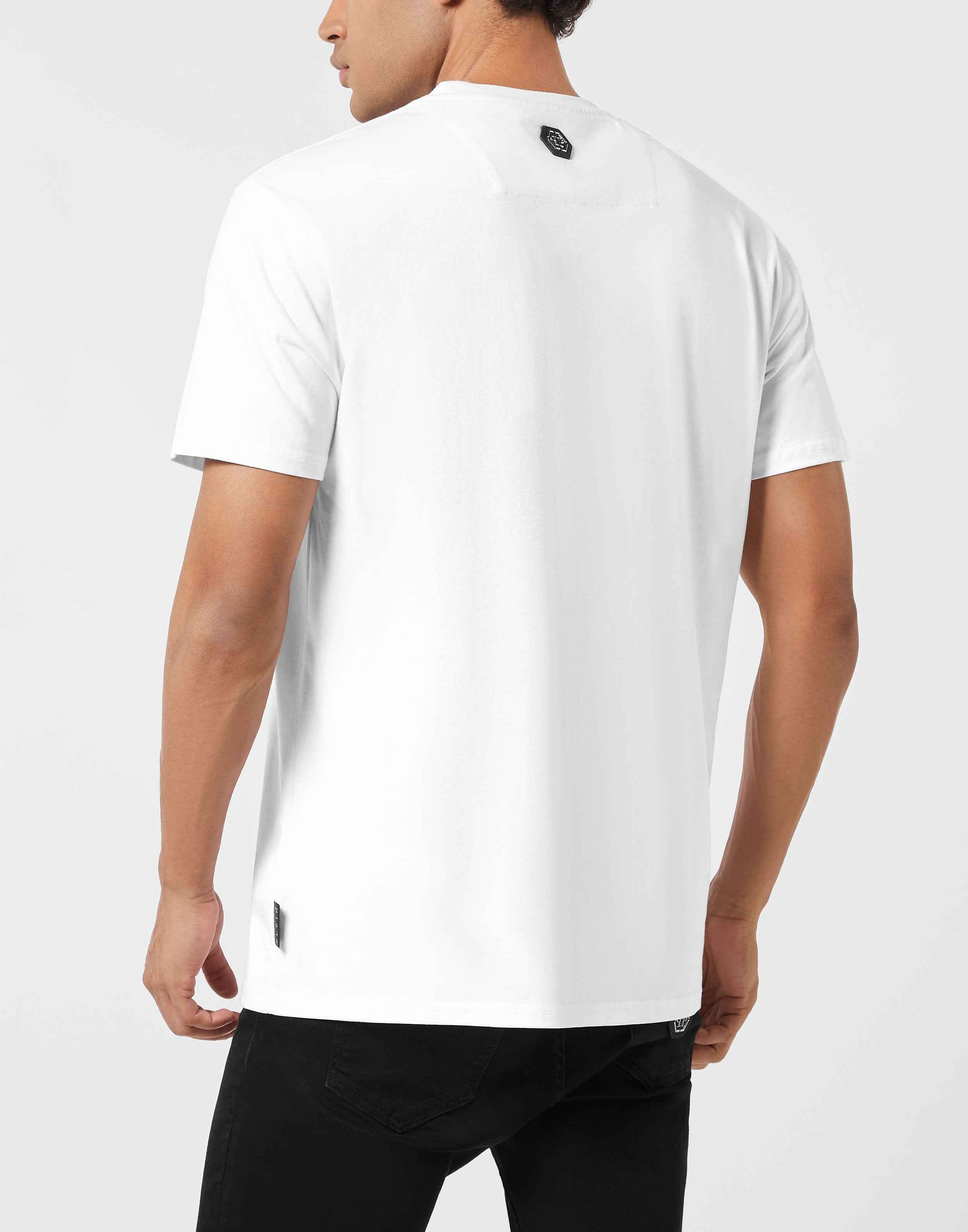 PHILIPP PLEIN - Round Neck T-Shirt Crystal Eagle Mini