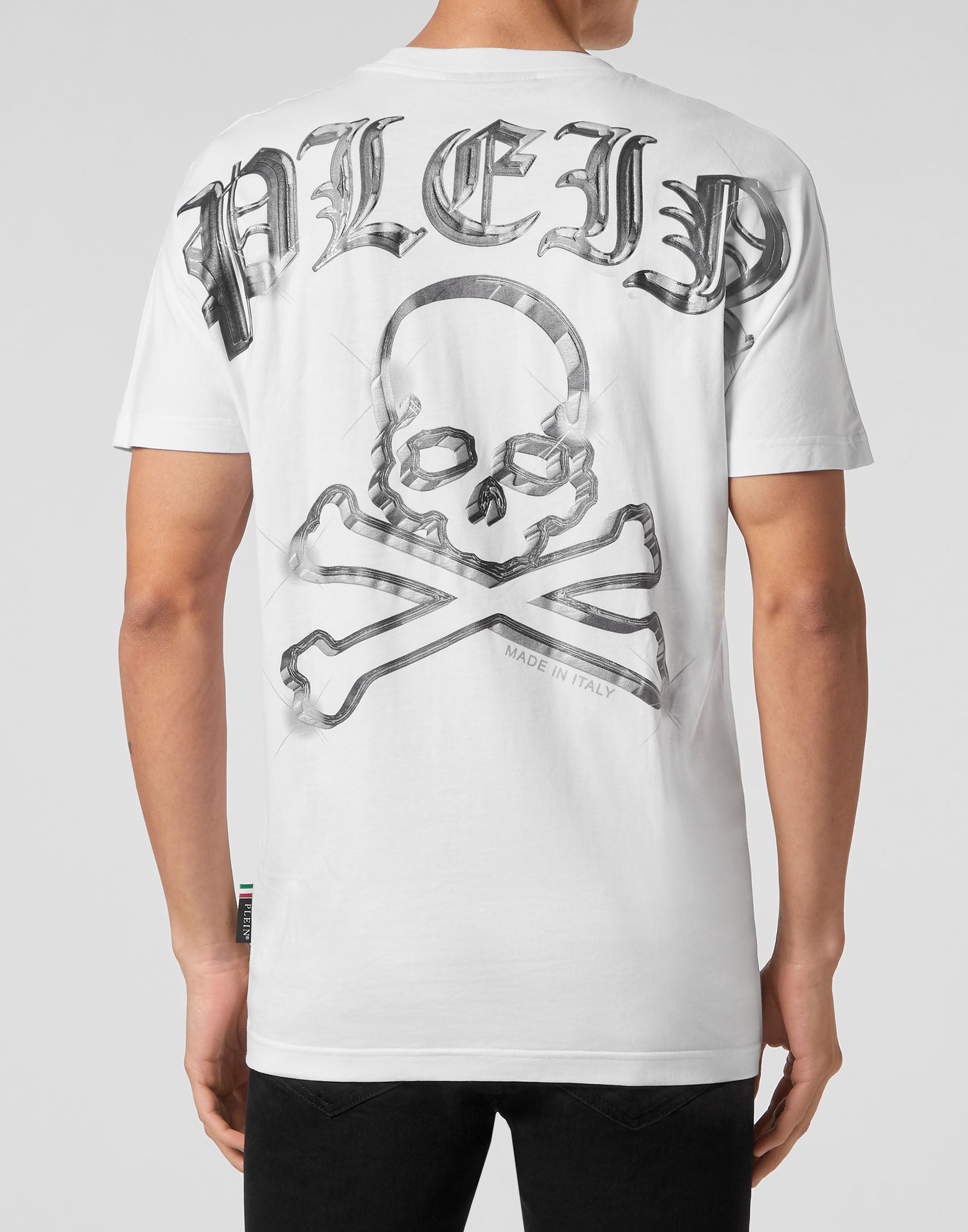 PHILIPP PLEIN - T-shirt Round Neck SS Kimono Cut Skull&Bones
