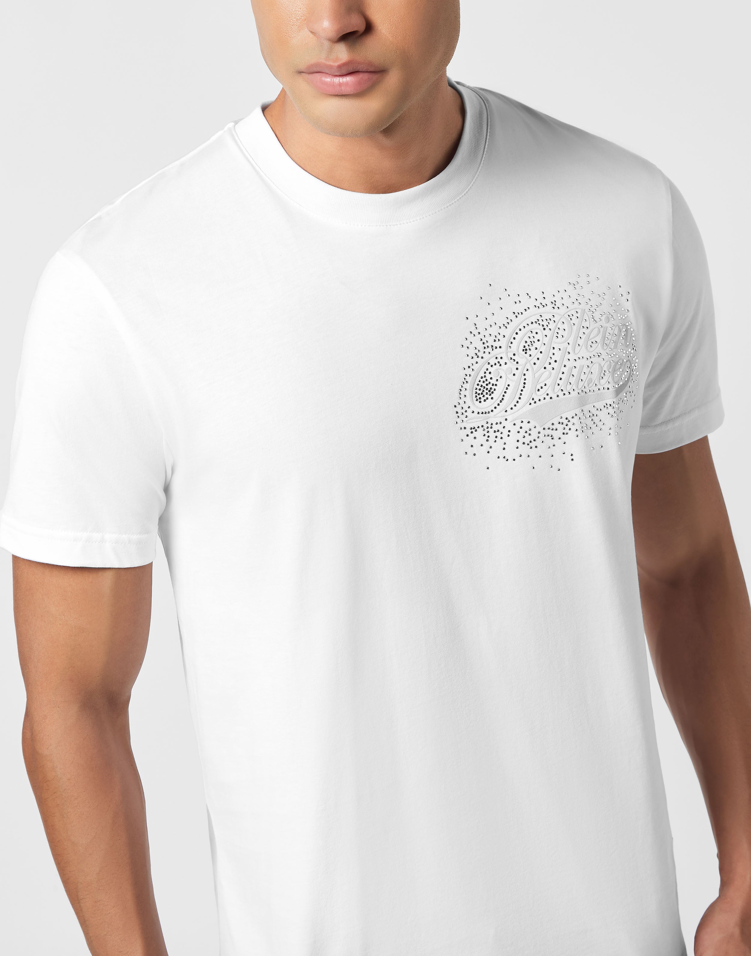 PHILIPP PLEIN - Round Neck T-Shirt Plein Deluxe Stones