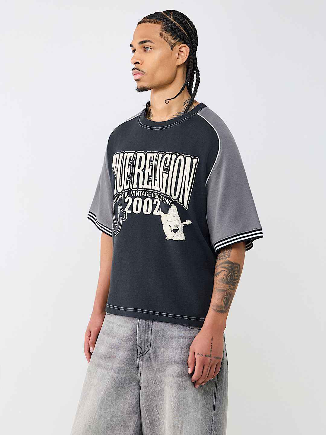 True Religion - Raglan Heavyweight Boxy Knit Top