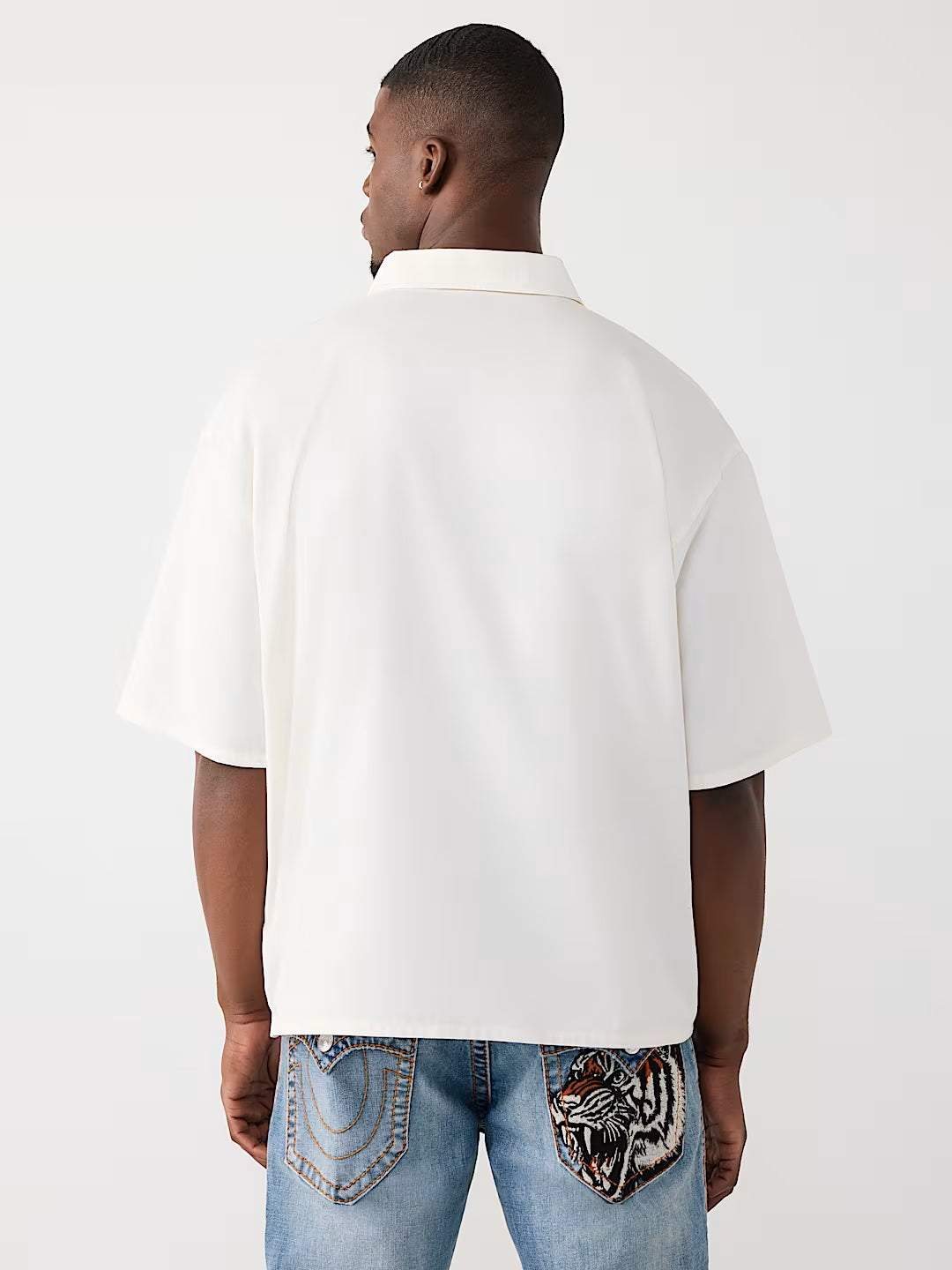 True Religion - Half-Zip Tiger Shirt