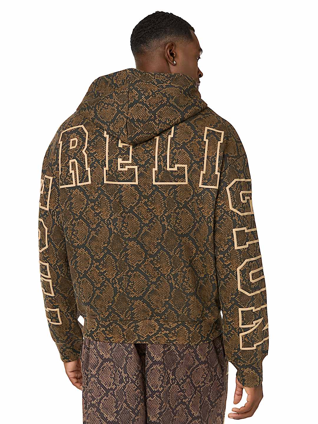 True Religion - Snakeskin Boxy Hoodie