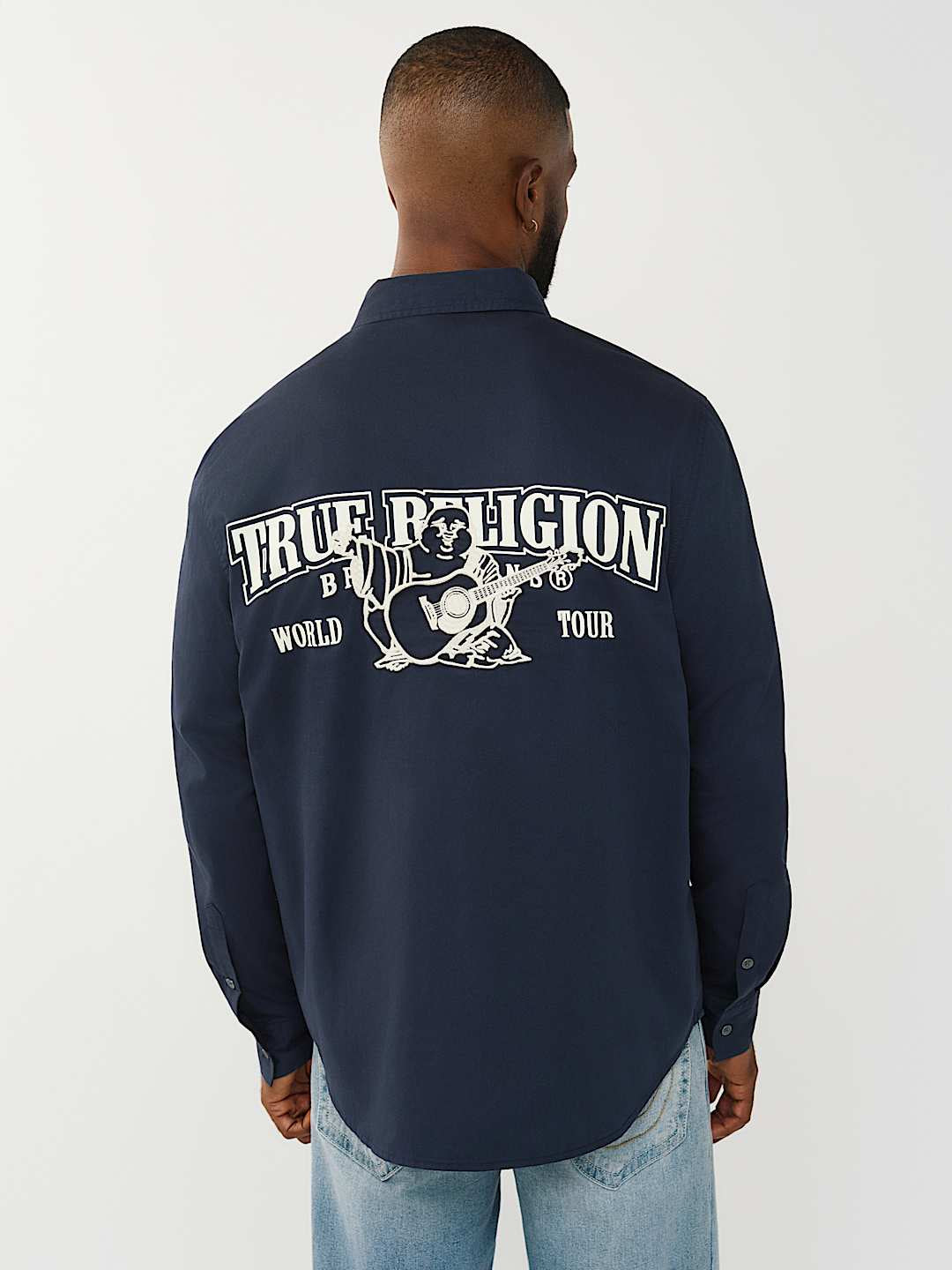 True Religion - Arched Logo Cotton Twill Shirt