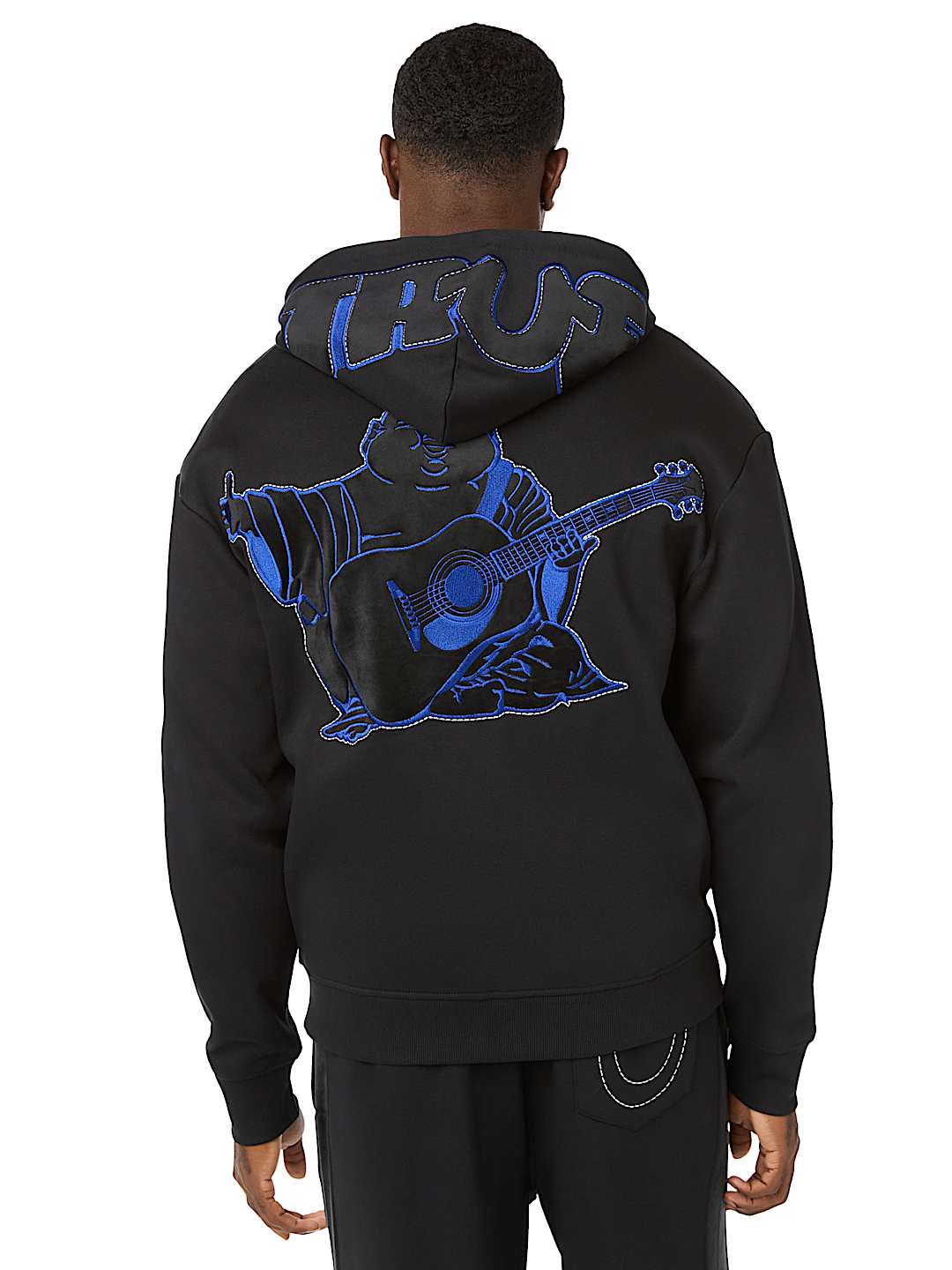 True Religion - Velour Logo Zip Hoodie