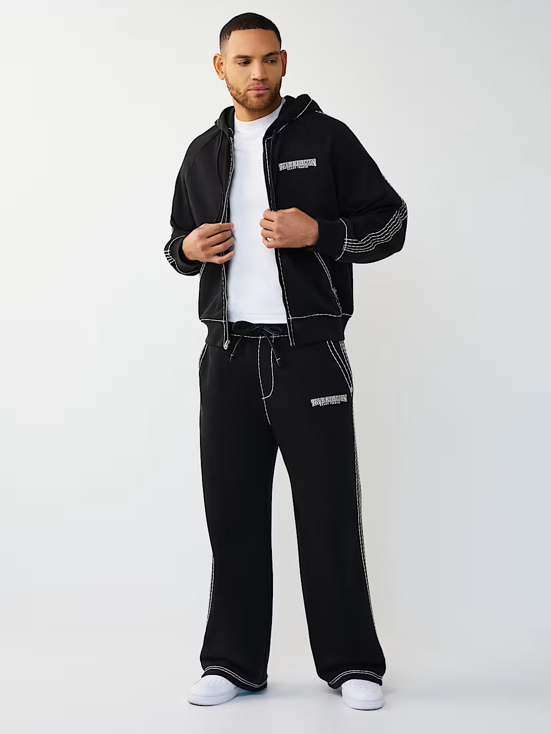 True Religion - Super T Boxy Zip Hoodie
