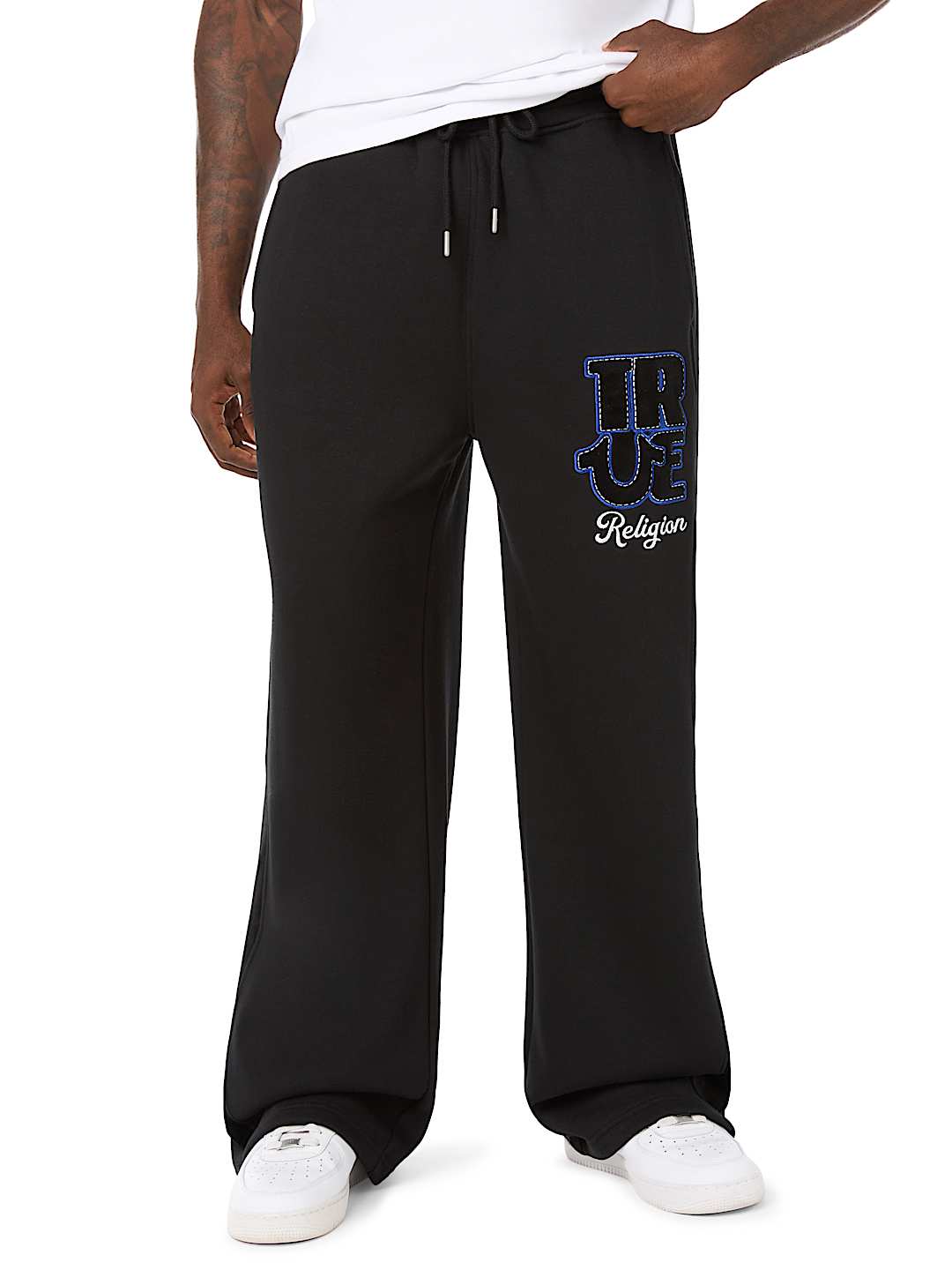 True Religion - Velour Logo Baggy Sweatpant