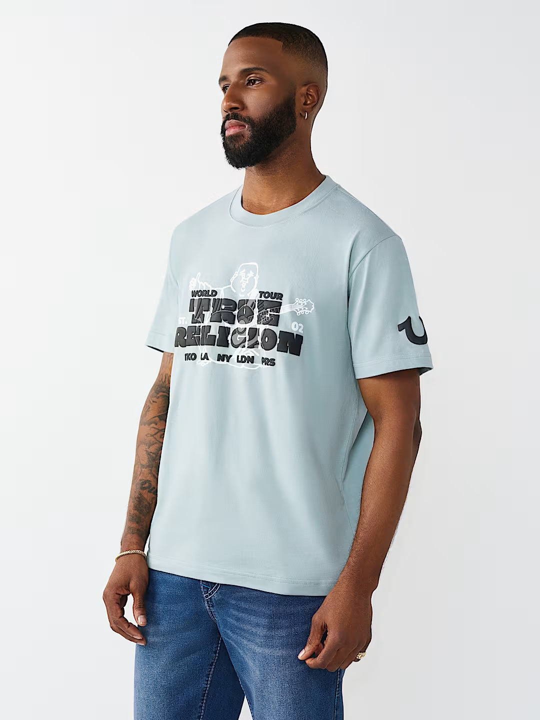 True Religion - Logo Blocky Puff Tee