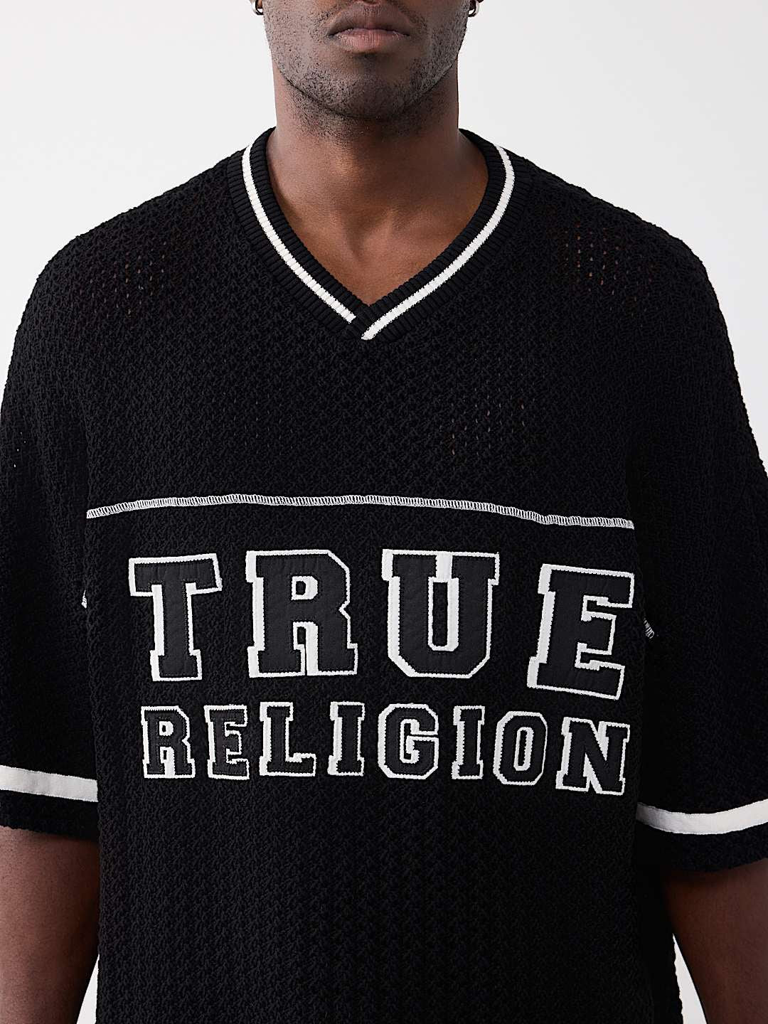 True Religion - Open Knit Oversized Jersey
