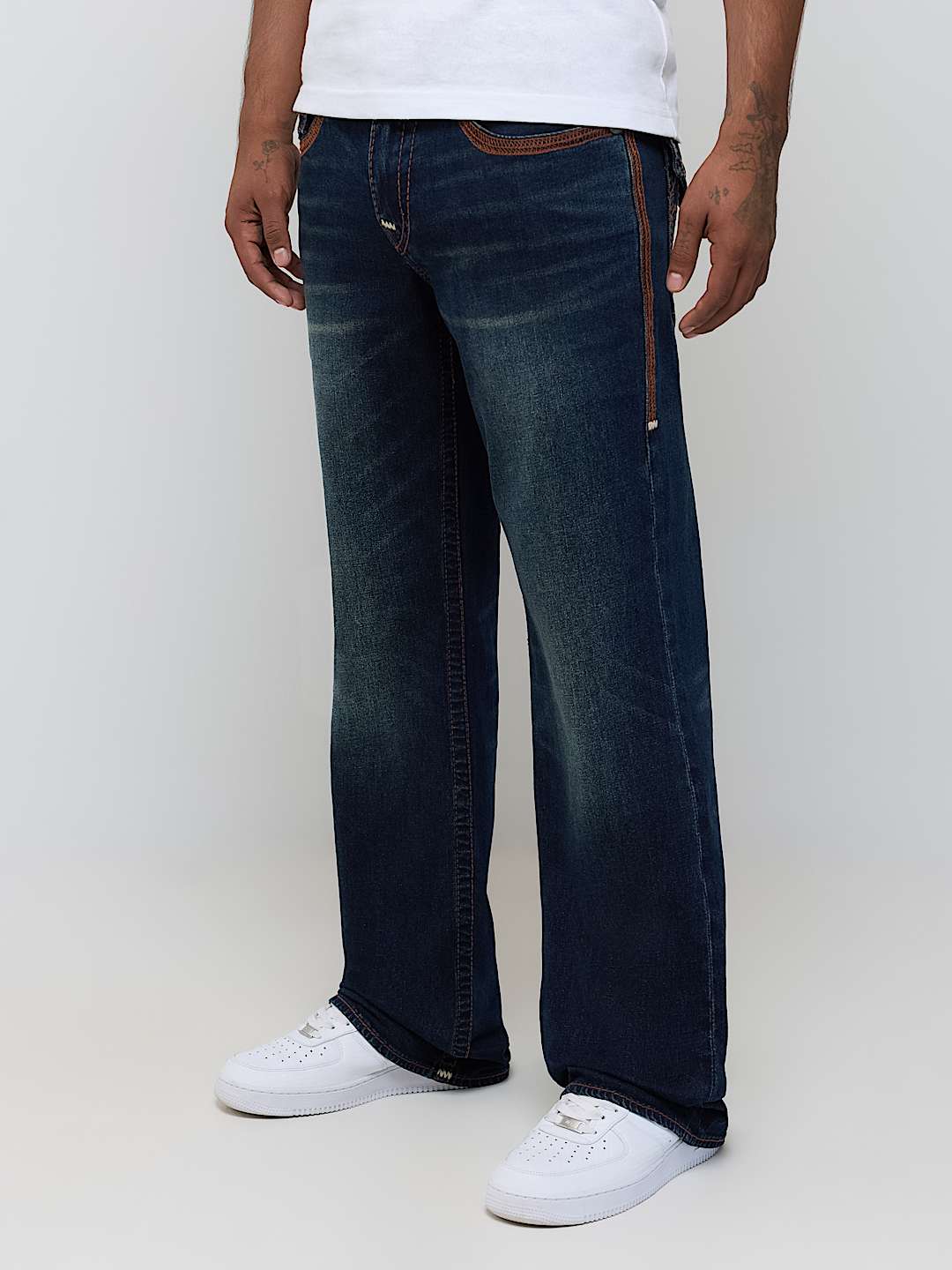 True Religion - Billy Super Flatlock Flap Bootcut Jean 34"