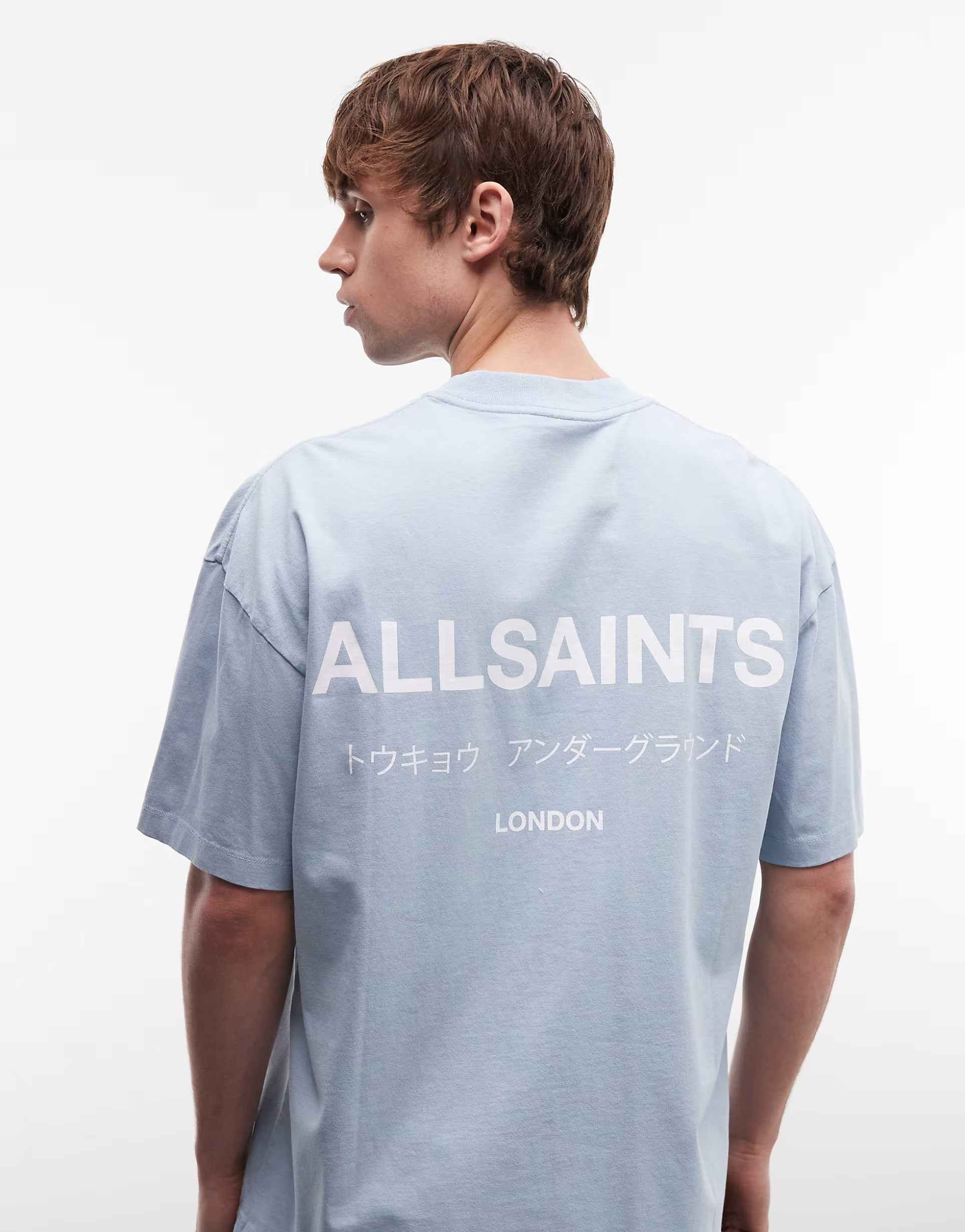 Allsaints - Underground logo t-shirt with back print